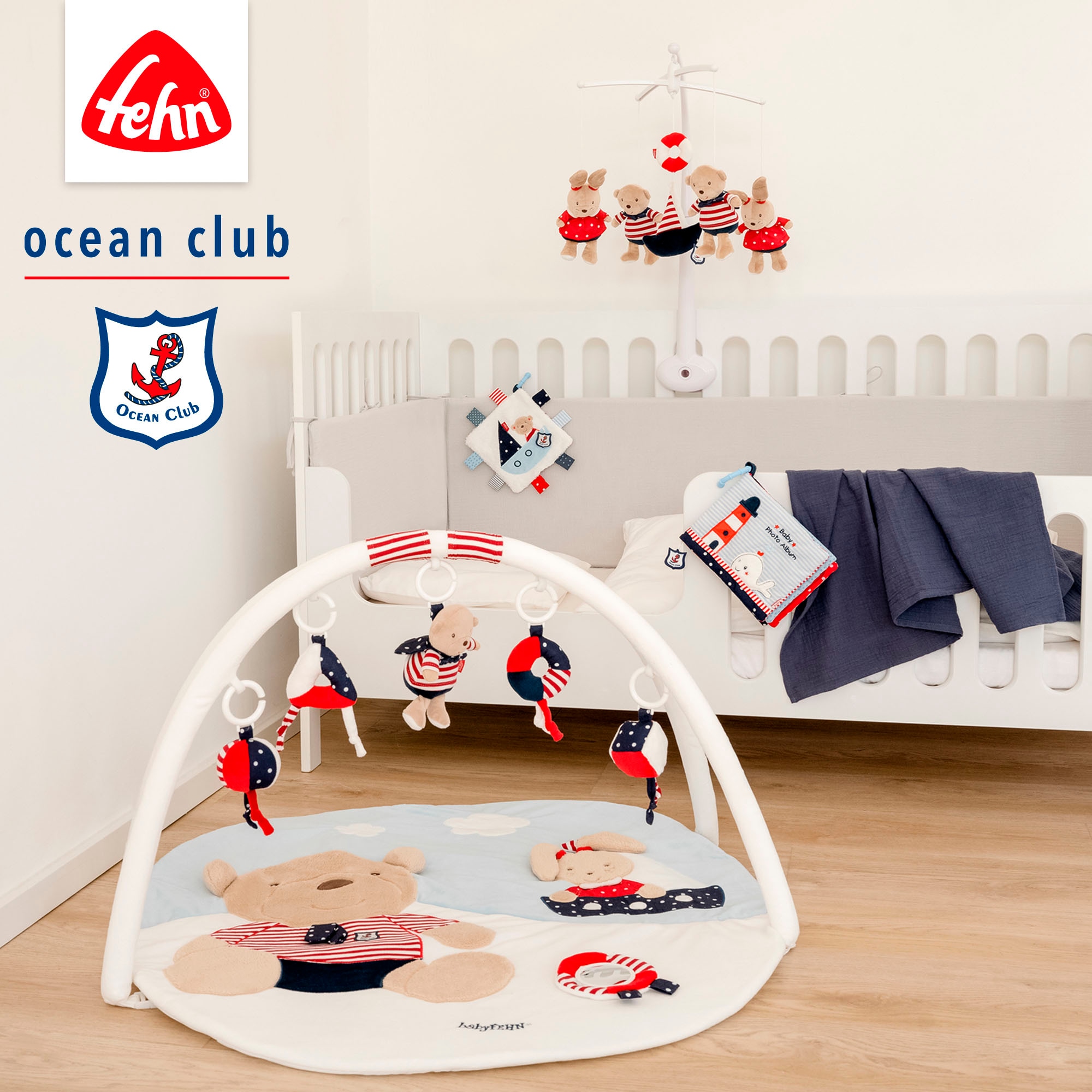 Fehn Spielbogen »Classic Stars, Ocean Club 3-D-Activity-Decke«, mit Krabbeldecke