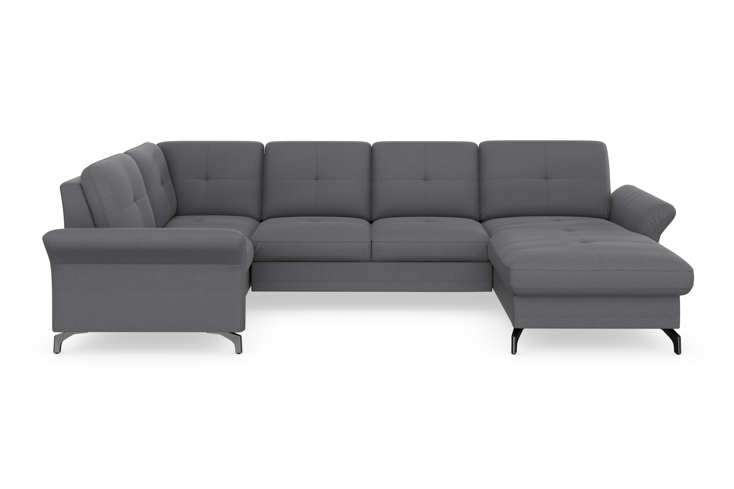 Home affaire Wohnlandschaft »Calando U-Form« wahlweise mit Bettfunktion, Be günstig online kaufen