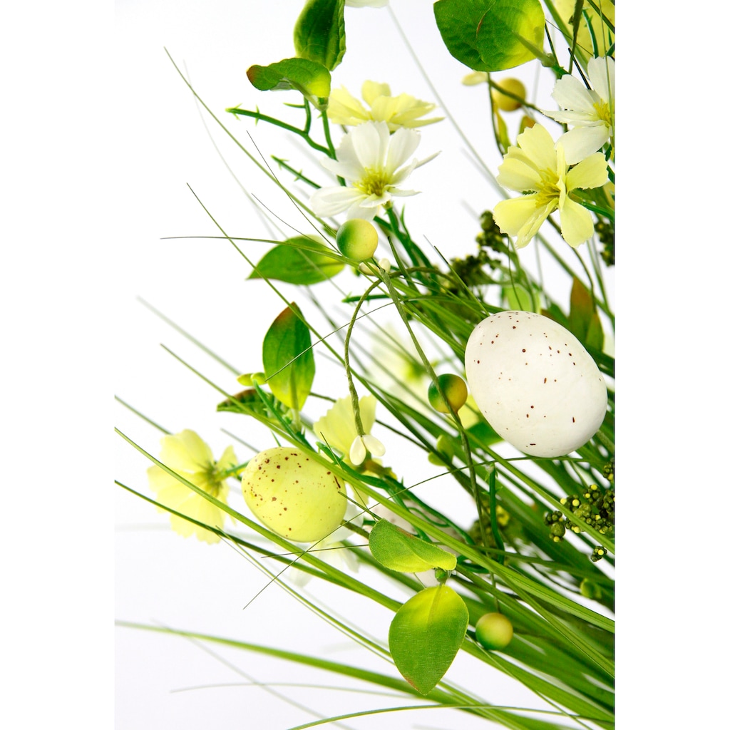 I.GE.A. Kunstgras »Gasbund«, (1 St.), mit feinen Blüten und Schleife