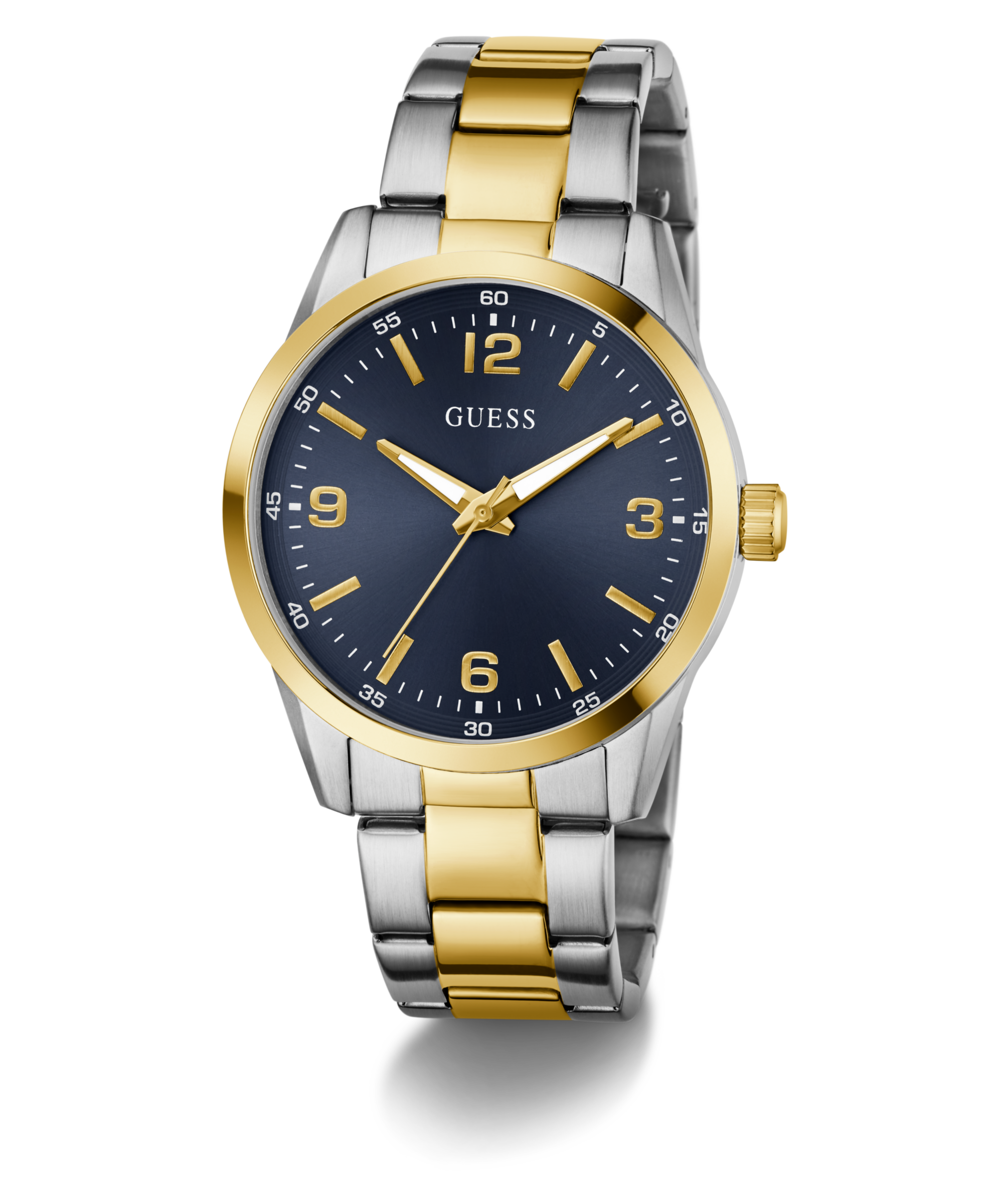 Guess Quarzuhr »EASTON« Armbanduhr, Herrenuhr, Edelstahlarmband