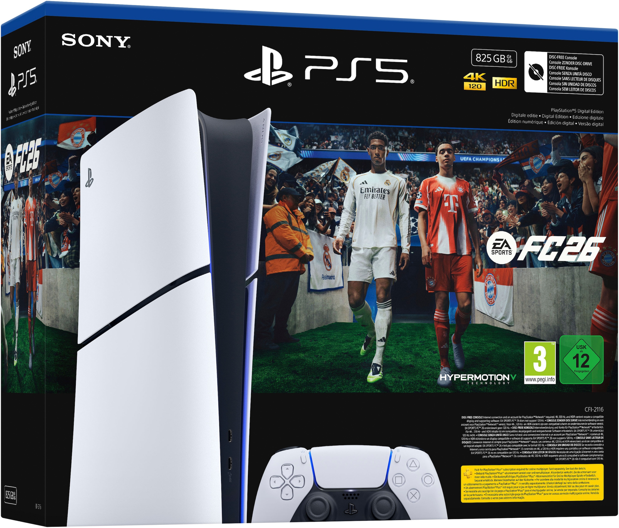 PlayStation 5 Konsolen-Set »PS5 Digital Edition (Slim) - EA Sports FC 26« 825 GB Digital Edition (Slim) - EA Sports FC 26 Bundle