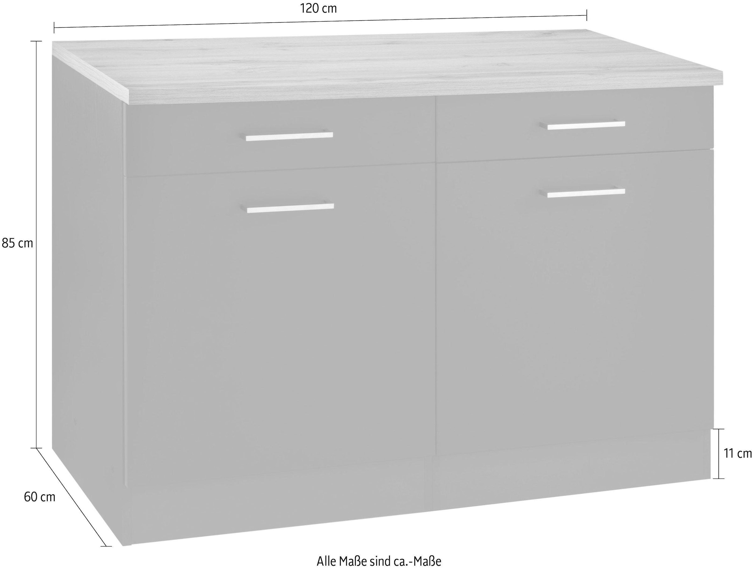 KOCHSTATION Unterschrank »KS-Kehl« Breite 120 cm