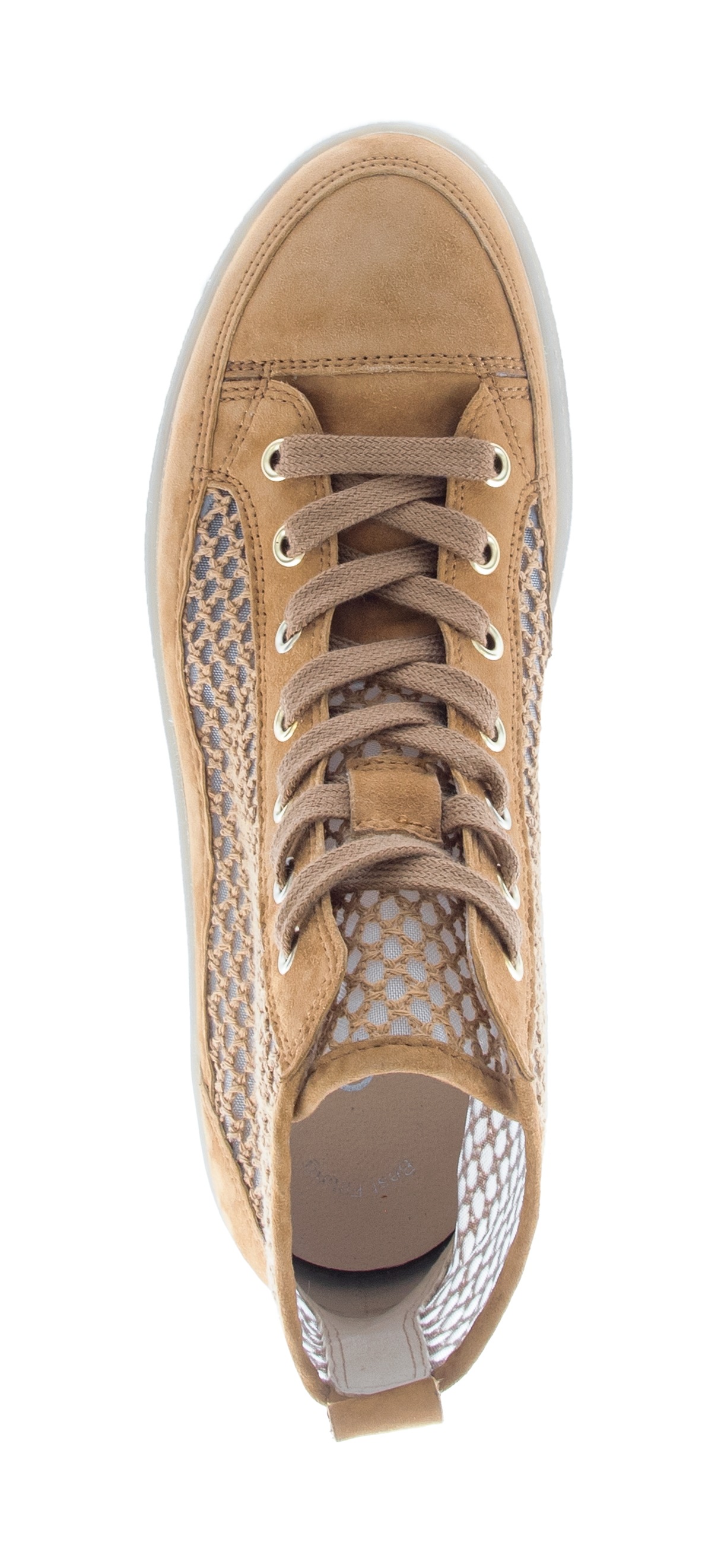 Gabor Plateausneaker  , Schnürschuh, Freizeitschuh, High-Top-Sneaker mit modischer Stickerei