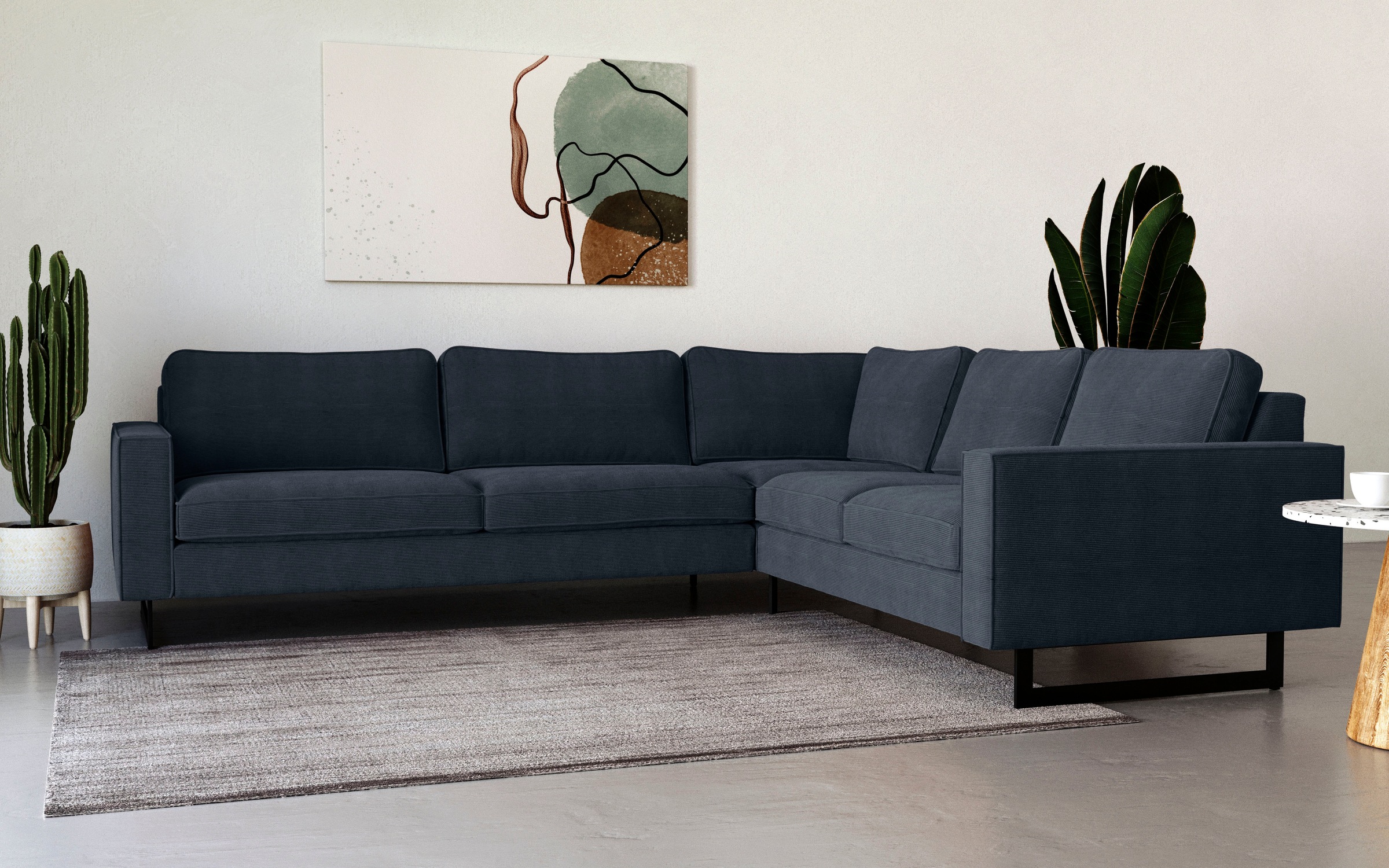 Places of Style Ecksofa »Pinto, XXL, 250/290 cm, langer Schenkel, Ottomane« günstig online kaufen