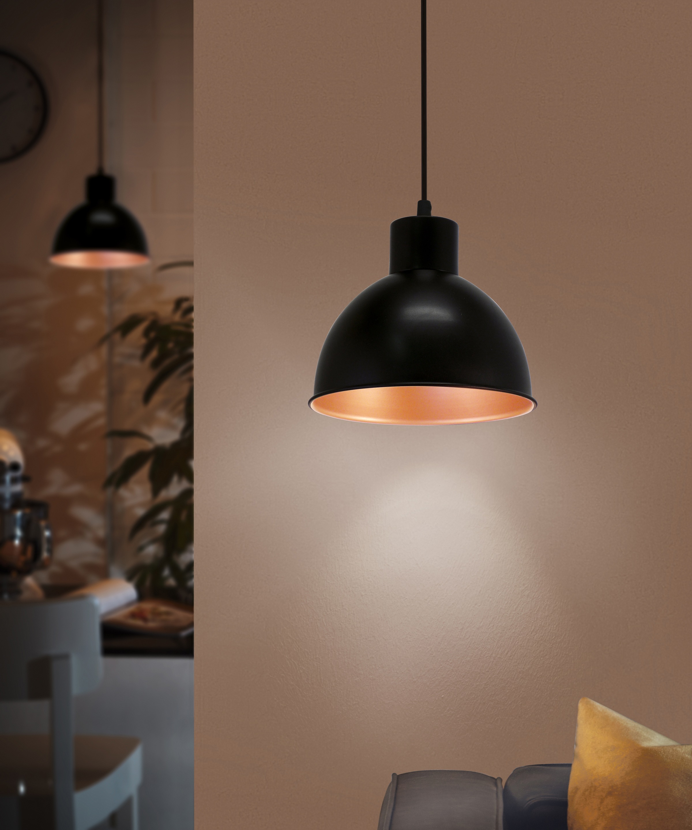 EGLO Pendelleuchte »TRURO 1«, 1 flammig, Leuchtmittel E27   ohne Leuchtmitt günstig online kaufen