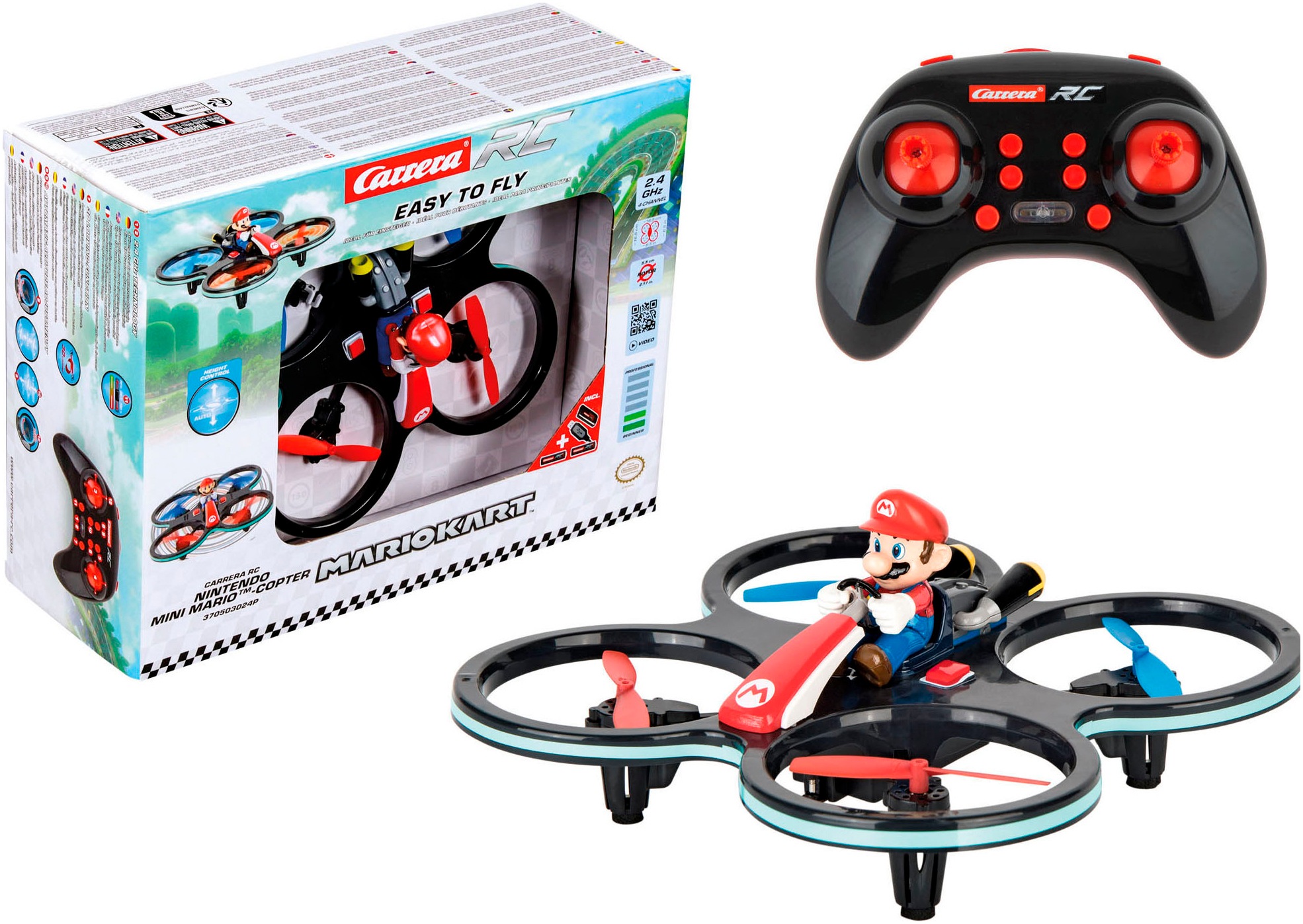Carrera® RC-Quadrocopter »Carrera® RC, Mini RC Mario-Copter, 2,4 GHz«