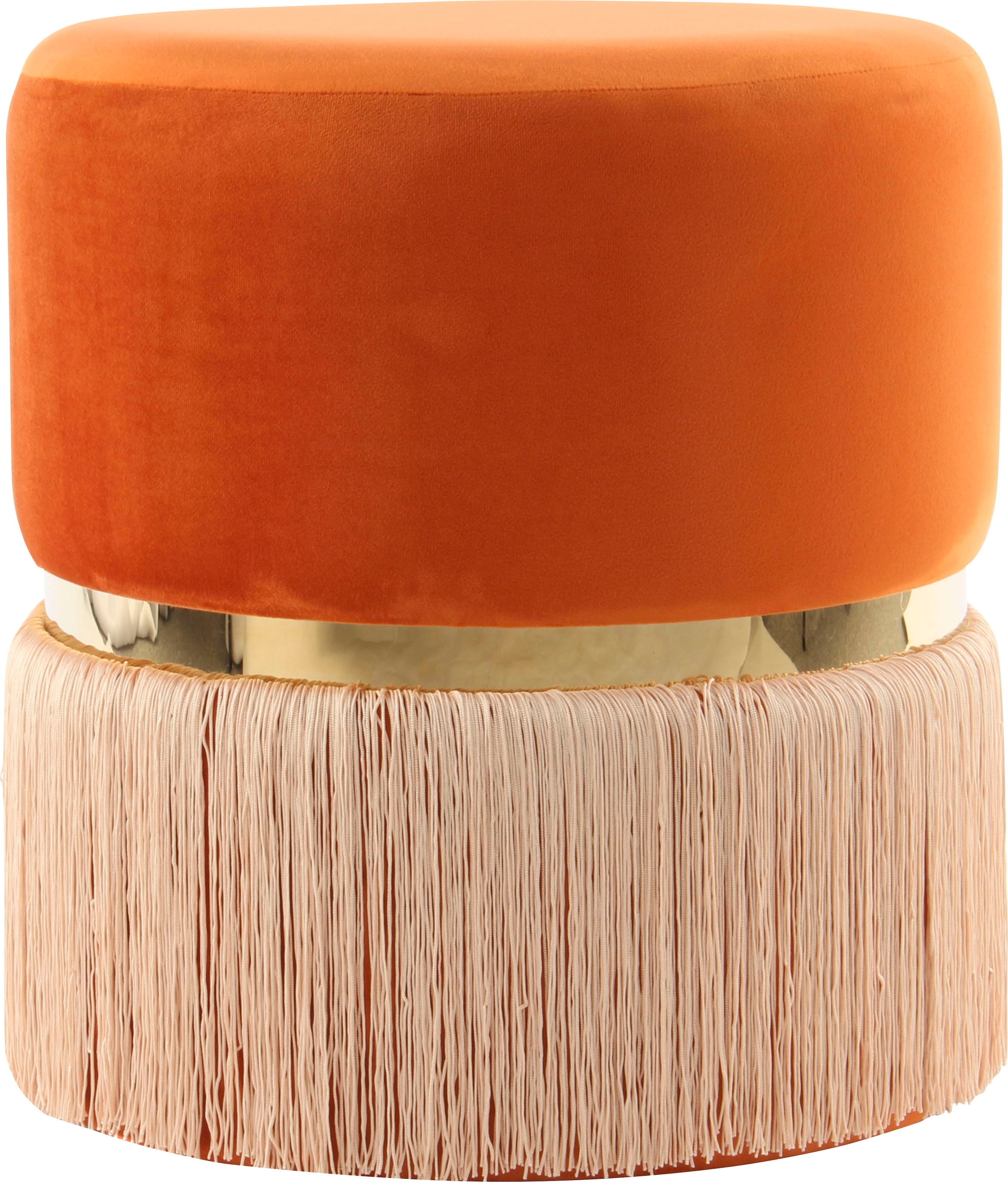 Kayoom Sitzhocker »Hocker Rebecca 825, Sitzpouf in runder Form,mit samtigem Bezug« 1 Stk. tlg. pflegeleicht, modern, vielseitig verwendbar, Sitzfläche gepolstert