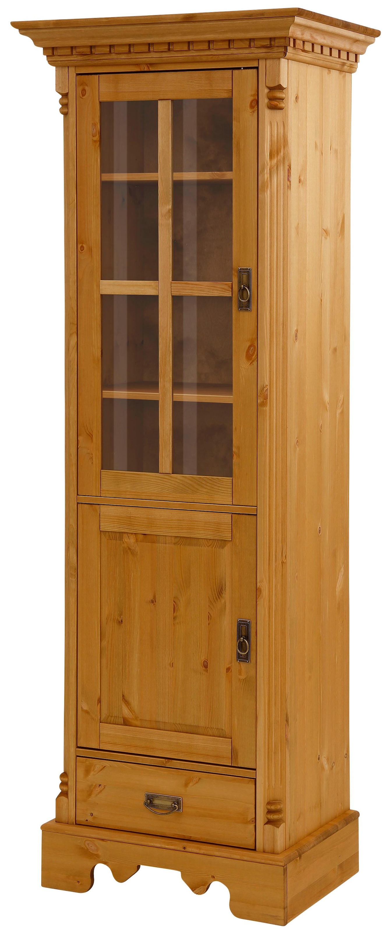 Home affaire Vitrine »Milan«, Höhe 199 cm, Massivholz, FSC®-zertifiziert