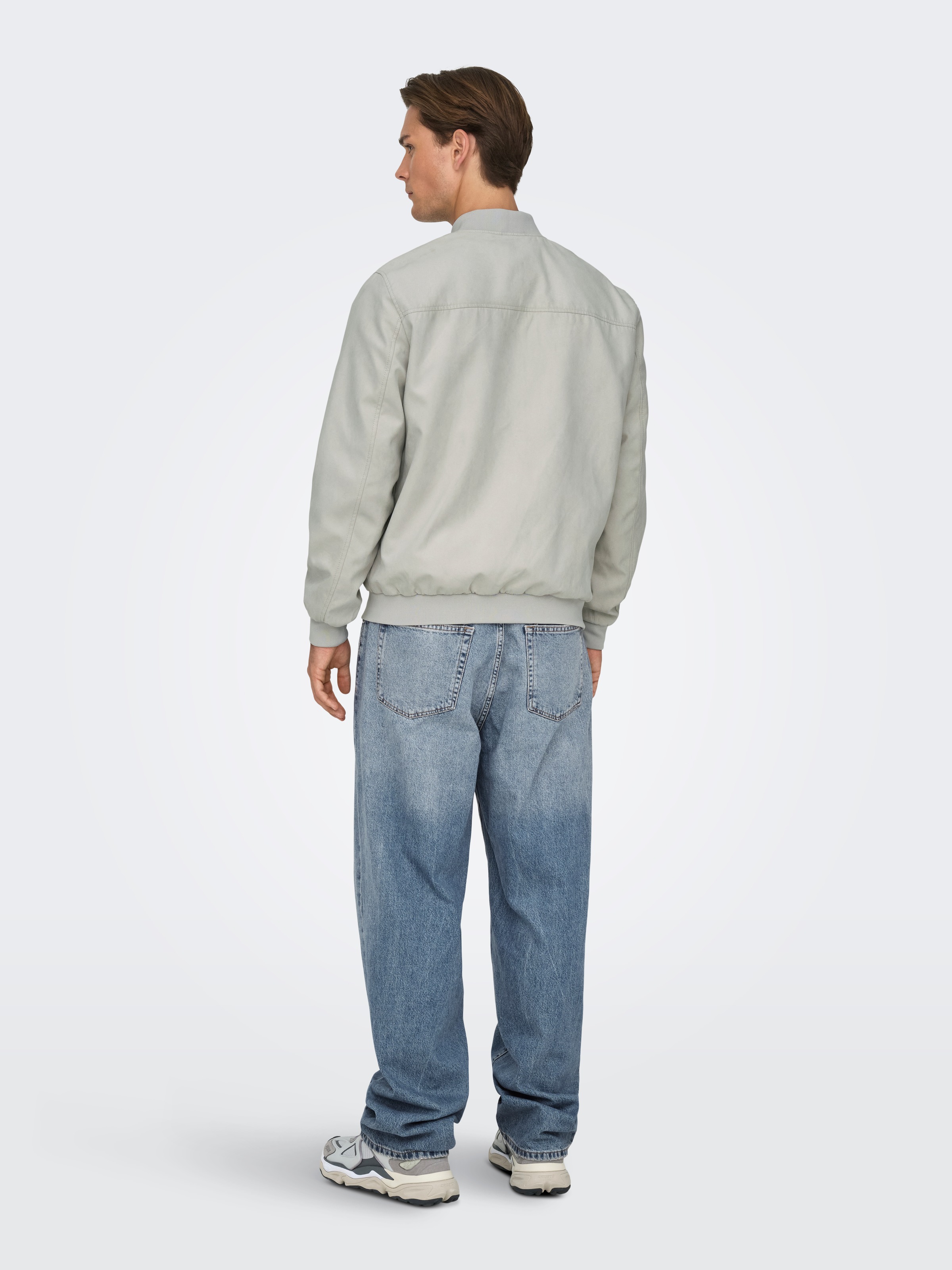 ONLY & SONS Bomberjacke »ONSLUCAS FAKE SUEDE BOMBER OTW« Polyester, regular fit