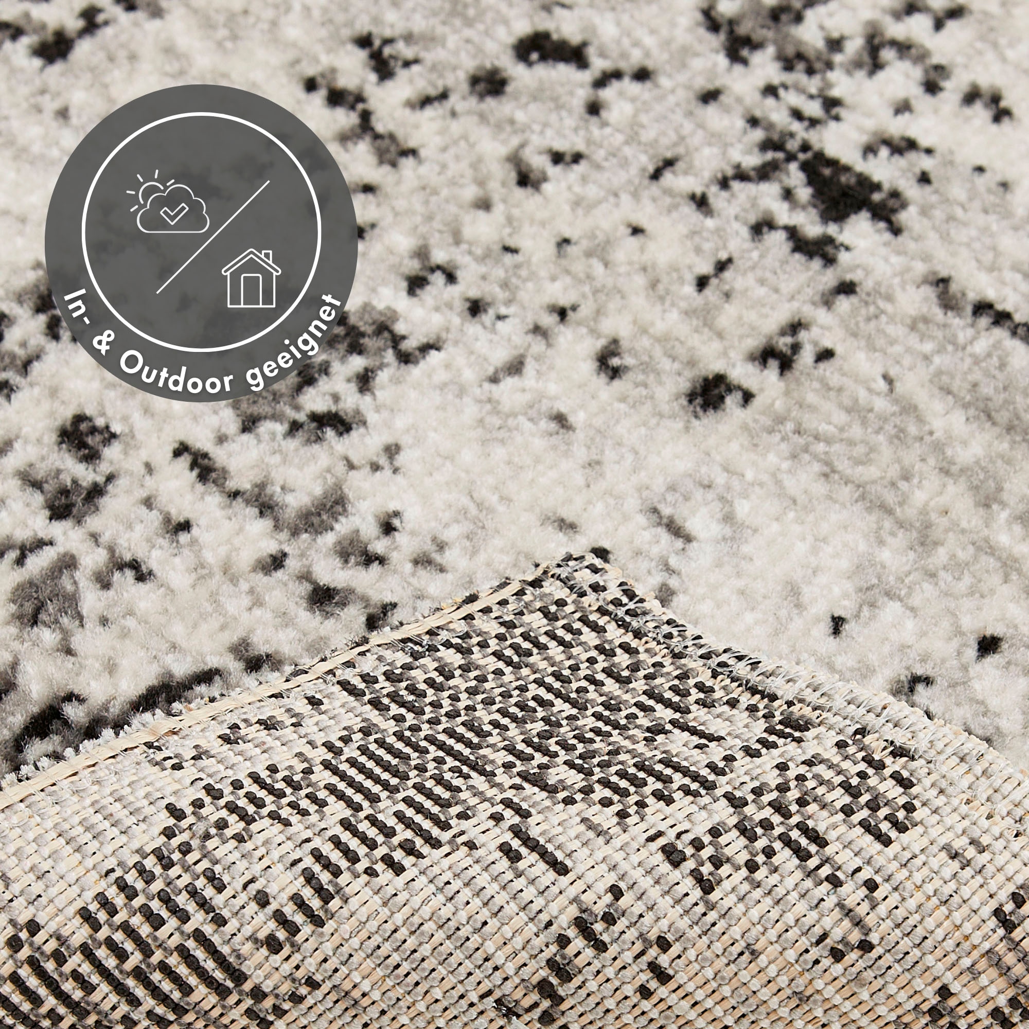 Andiamo Teppich »Colore«, rechteckig, 5 mm Höhe, verschieden Designs, In- und Outdoor geeignet, Wohnzimmer
