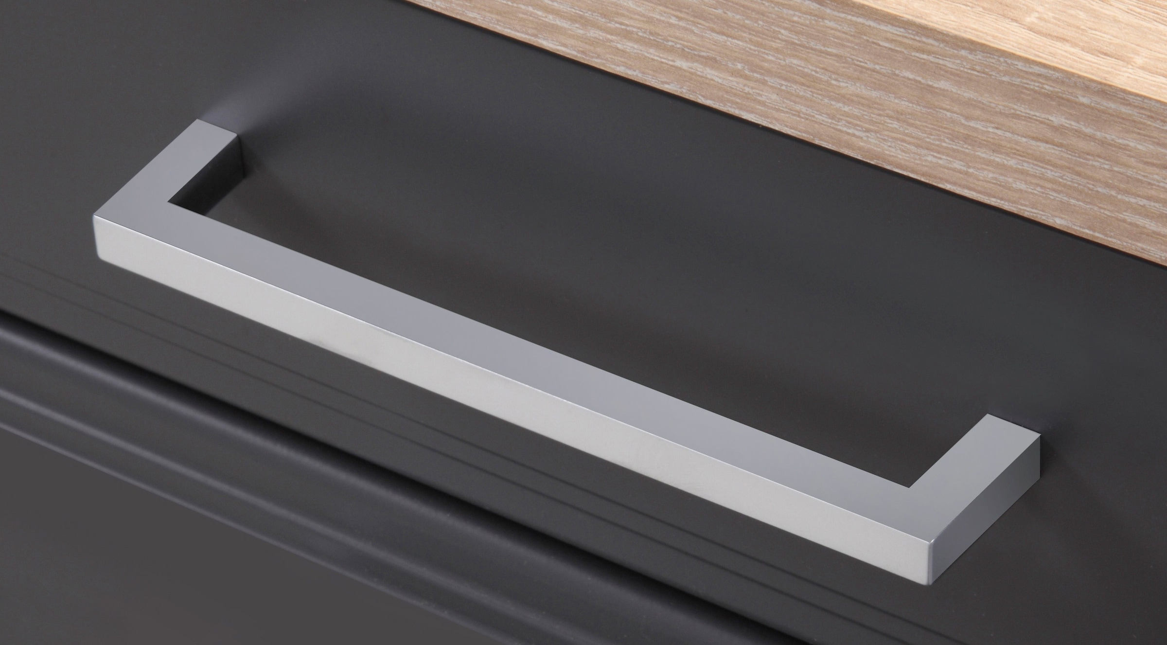KOCHSTATION Küchenzeile »KS-Stockholm«, Breite 280 cm, mit hochwertigen MDF Fronten im Landhaus-Stil