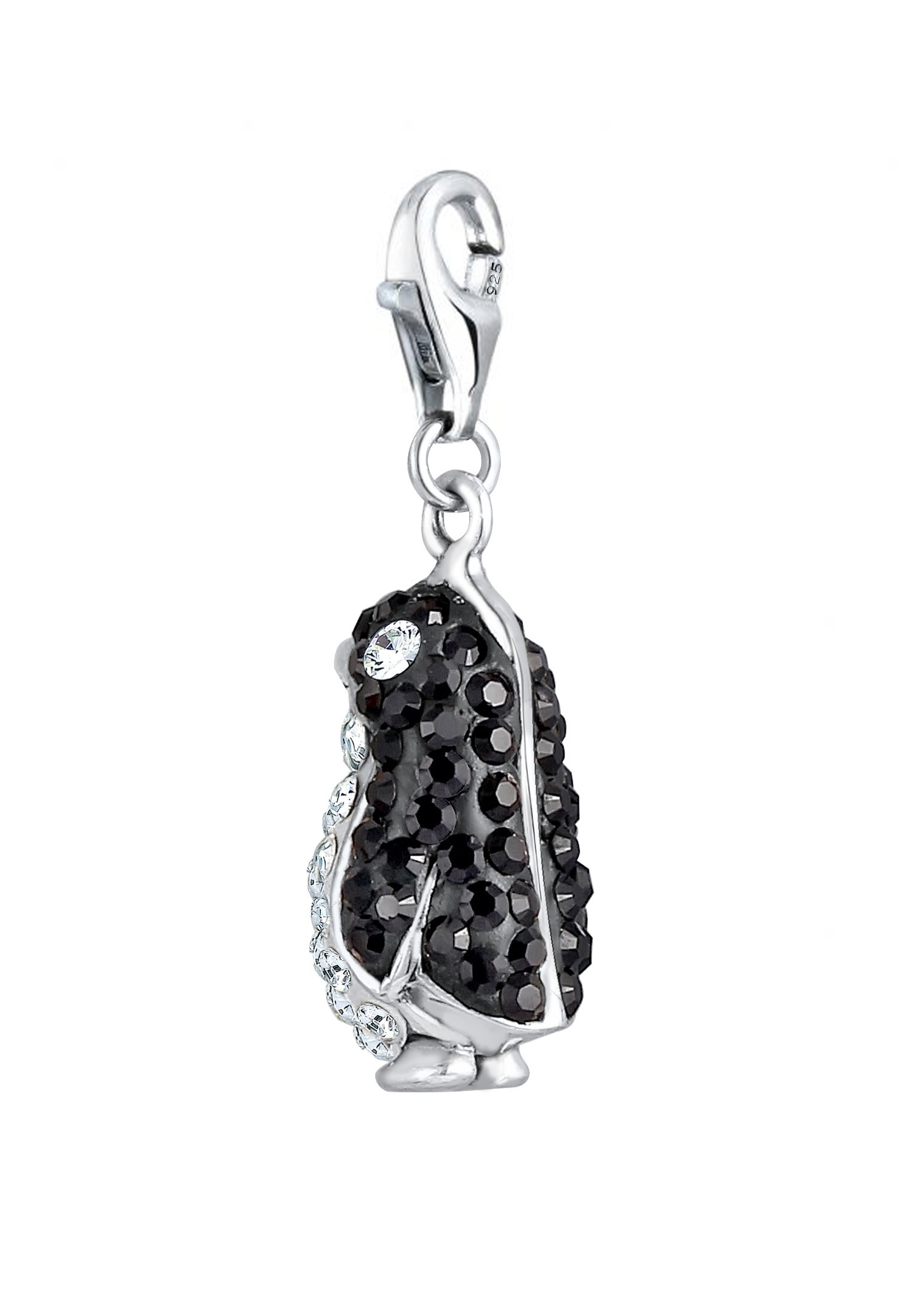 Nenalina Charm-Einhänger »Anhänger Pinguin Kristalle 925 Silber«