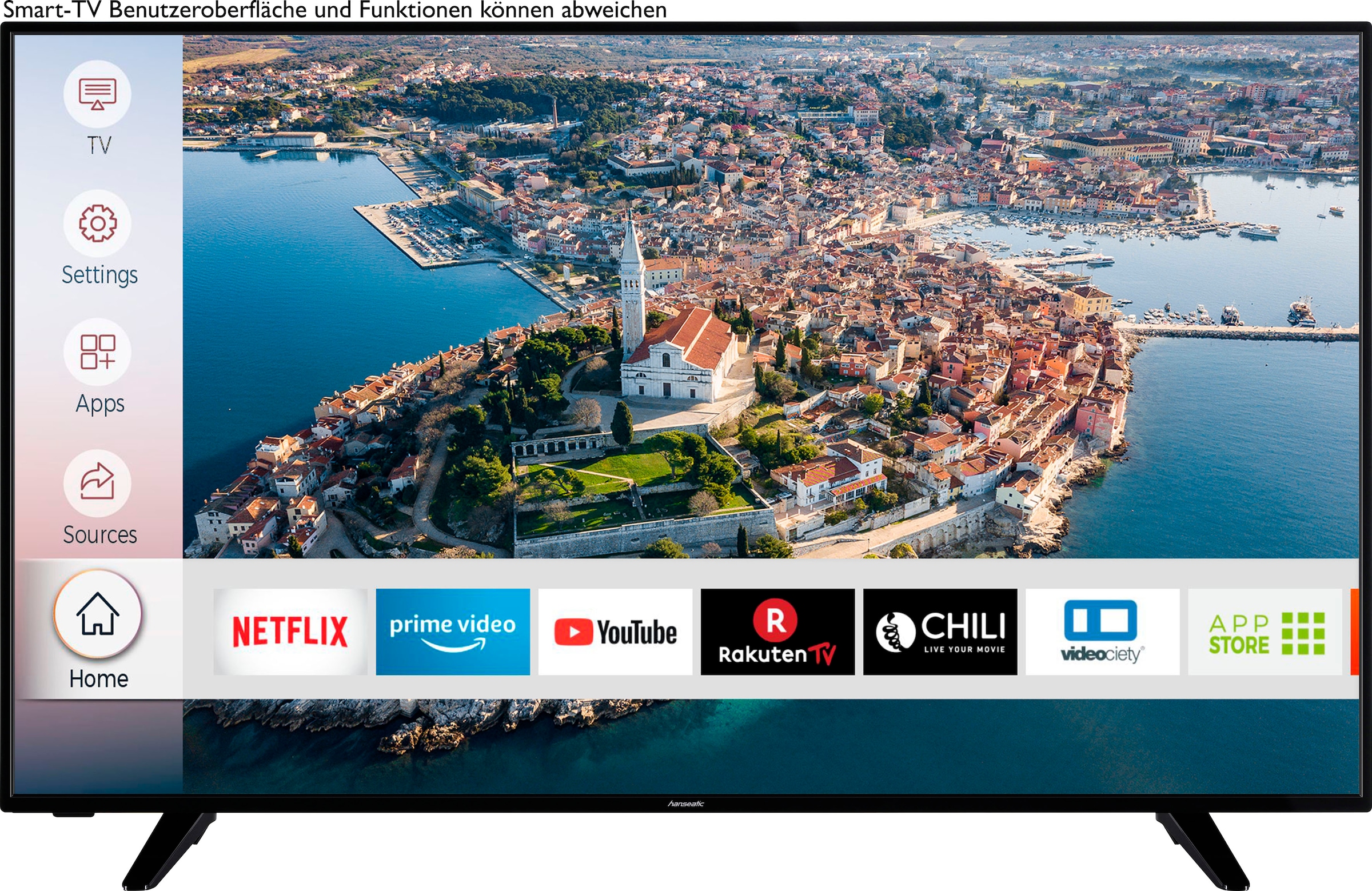 Hanseatic LED-Fernseher »55H600UDS II«, 4K Ultra HD, Smart-TV, HDR10