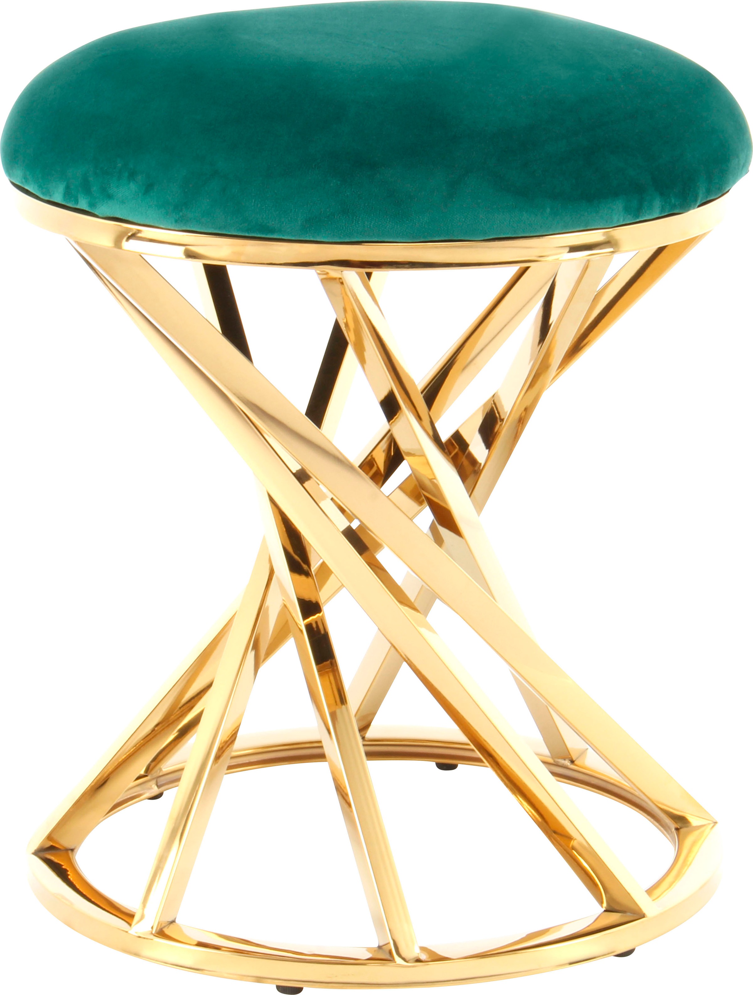 Kayoom Sitzhocker »Hocker Wesley 325,Sitzpouf in elegantem Design, Gestell günstig online kaufen