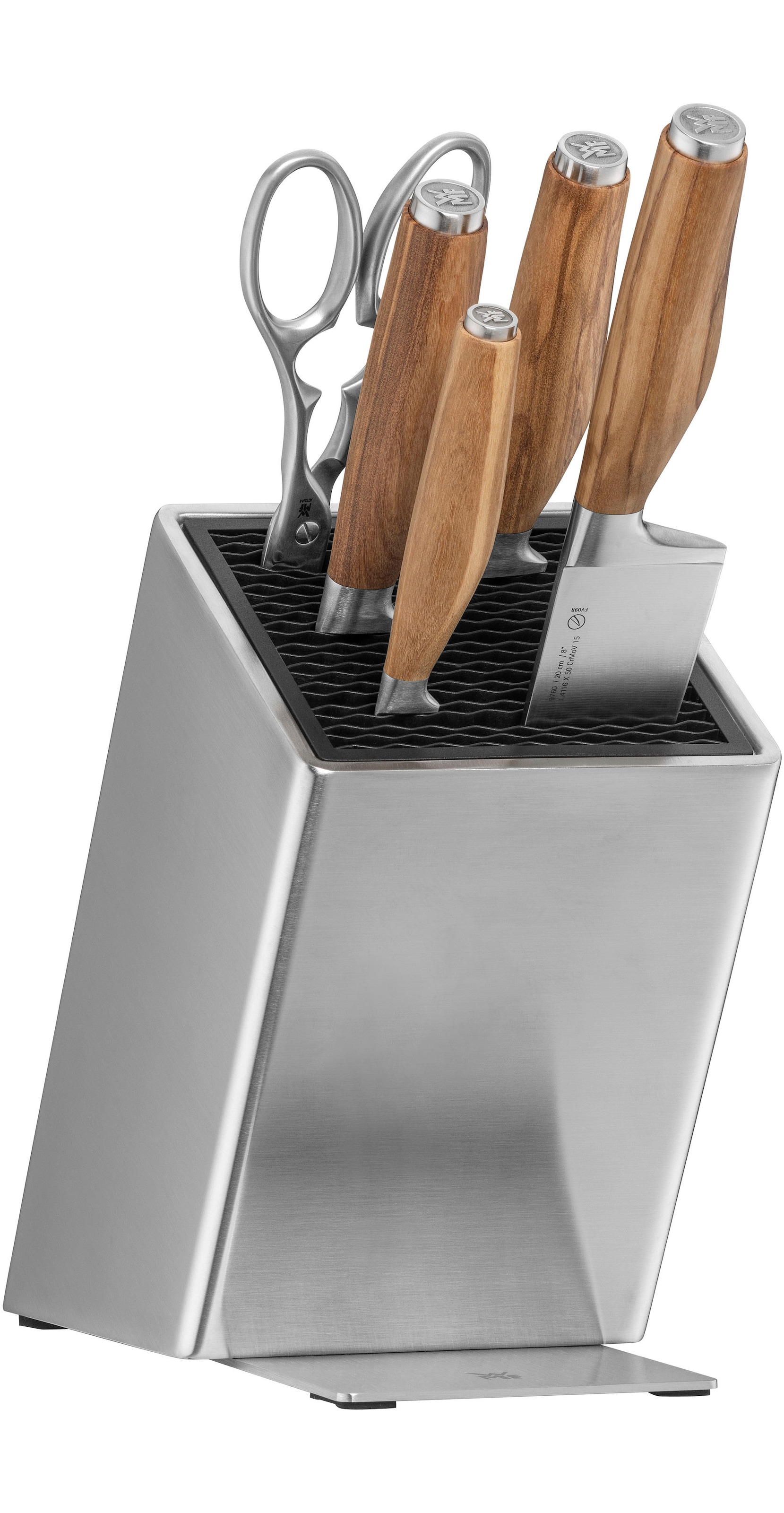 WMF Messerblock »Grand Wood« 6 Stk. 6-teilig, Olivenholzgriffe, Spezialklin günstig online kaufen