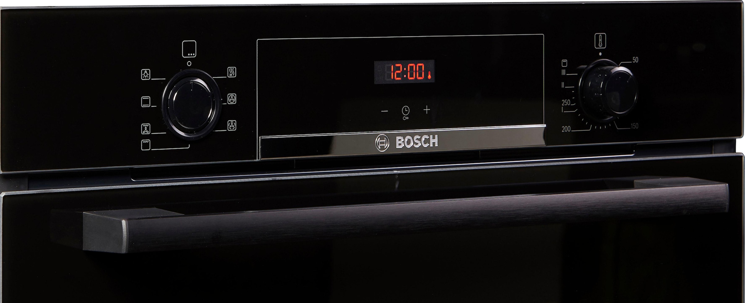 BOSCH Einbaubackofen »HBA533BB1«, 4, HBA533BB1, mit Teleskopauszug nachrüstbar, ecoClean Direct