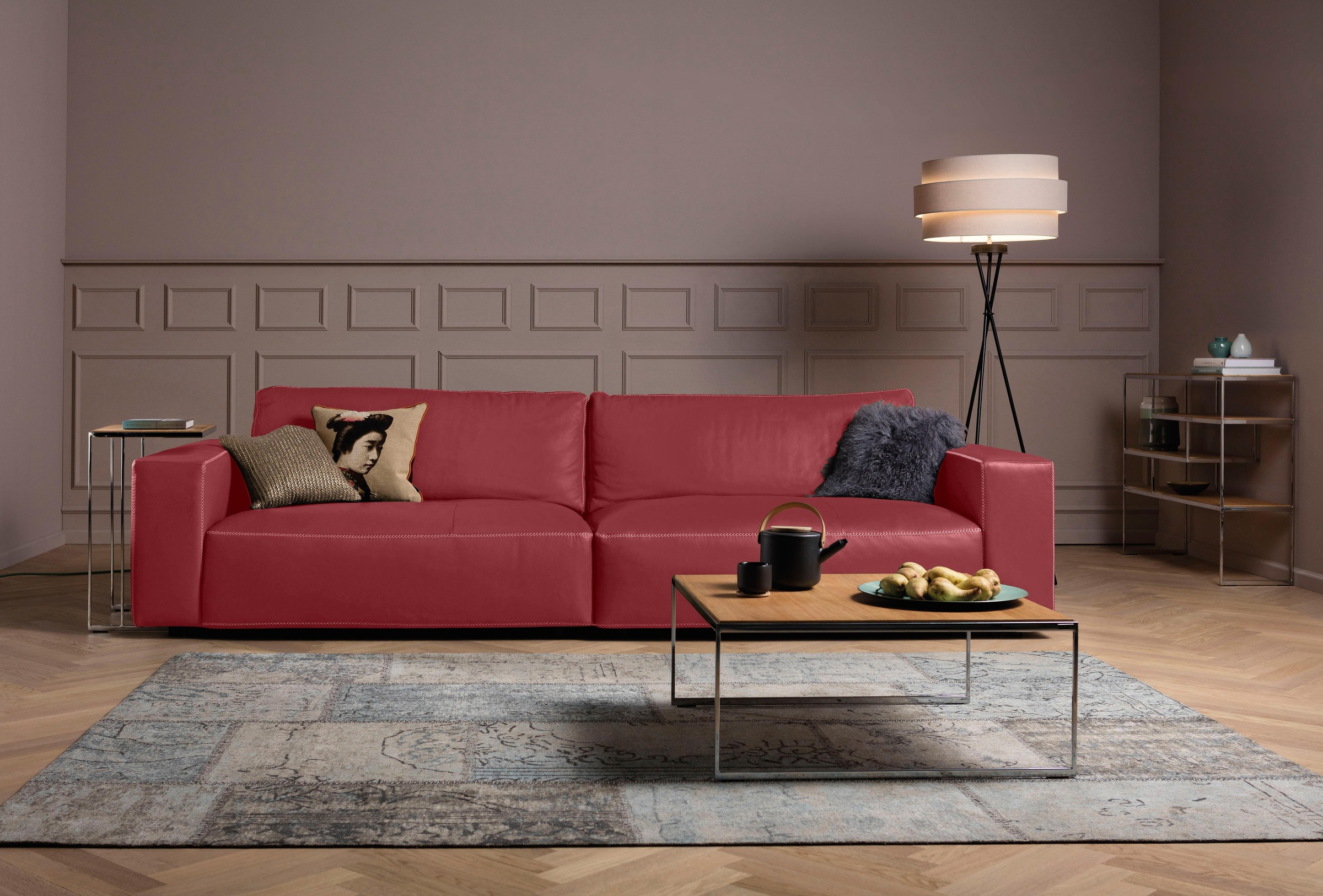 Musterring Big-Sofa »LUCIA«, in vielen Qualitäten und 4 unterschiedlichen Nähten, 3-Sitzer