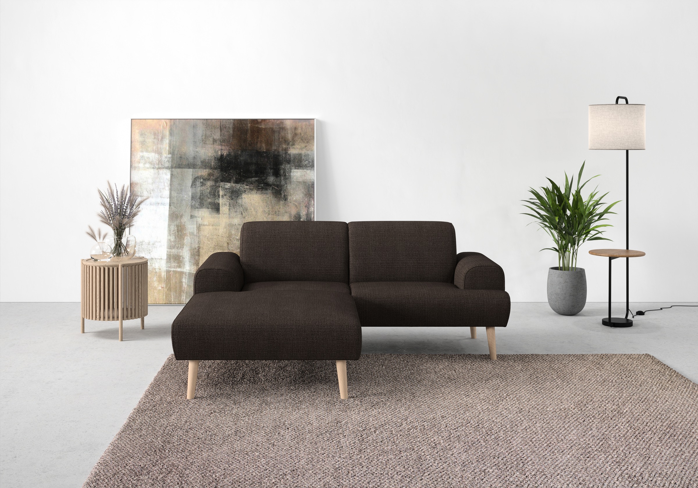 andas Ecksofa »Swift L-Form«, Federkern-Polsterung, B/T/H: 192/83/176 cm günstig online kaufen
