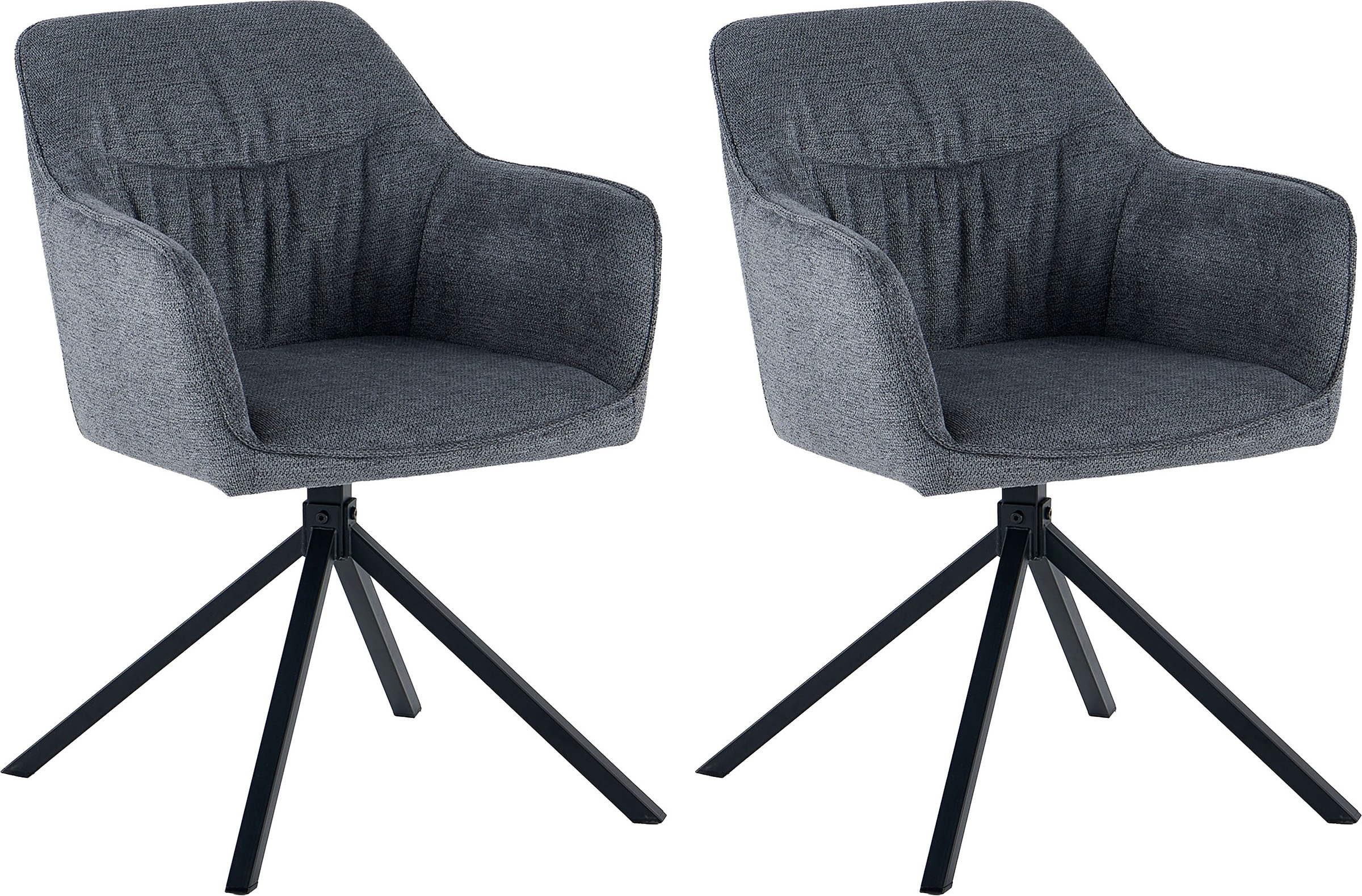 OTTO home Esszimmerstuhl »Turin« (Set) 2 Stk.moderner Stuhl, 360 Grad drehb günstig online kaufen