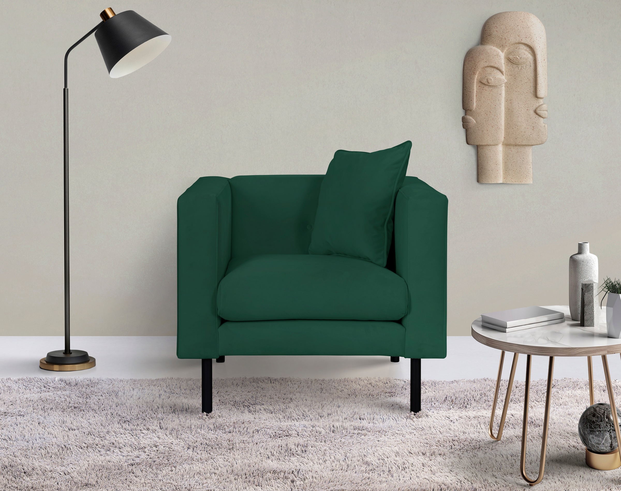 Home affaire Sessel »Lillibeth Cocktailsessel, Loungesessel, Maße B/T/H: 90 günstig online kaufen