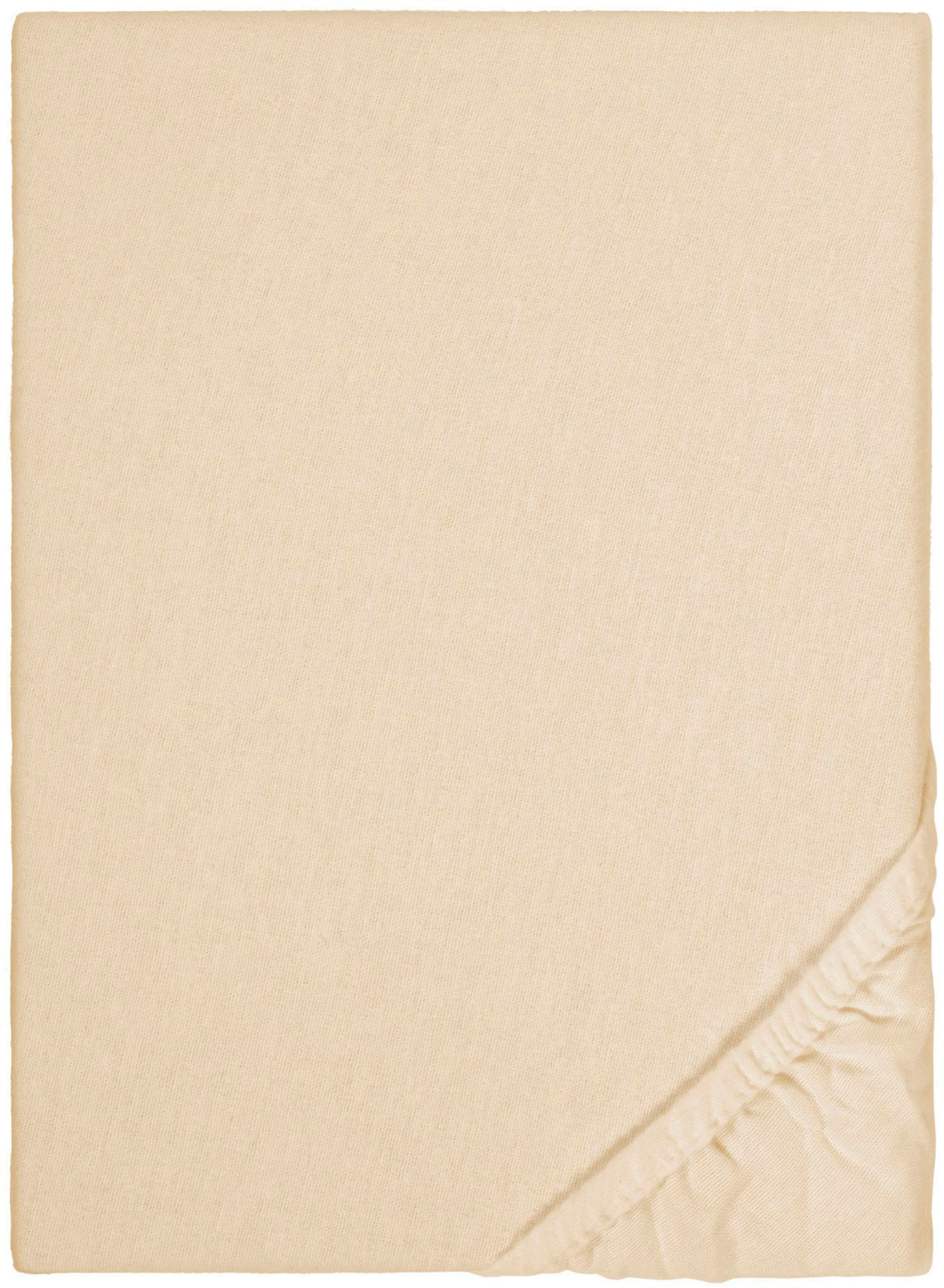 Biberna Spannbettlaken »Biber in Gr. 90x200, 140x200 oder 180x200 cm«, aus günstig online kaufen