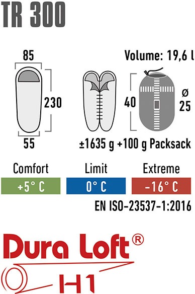 High Peak Mumienschlafsack »TR 300«