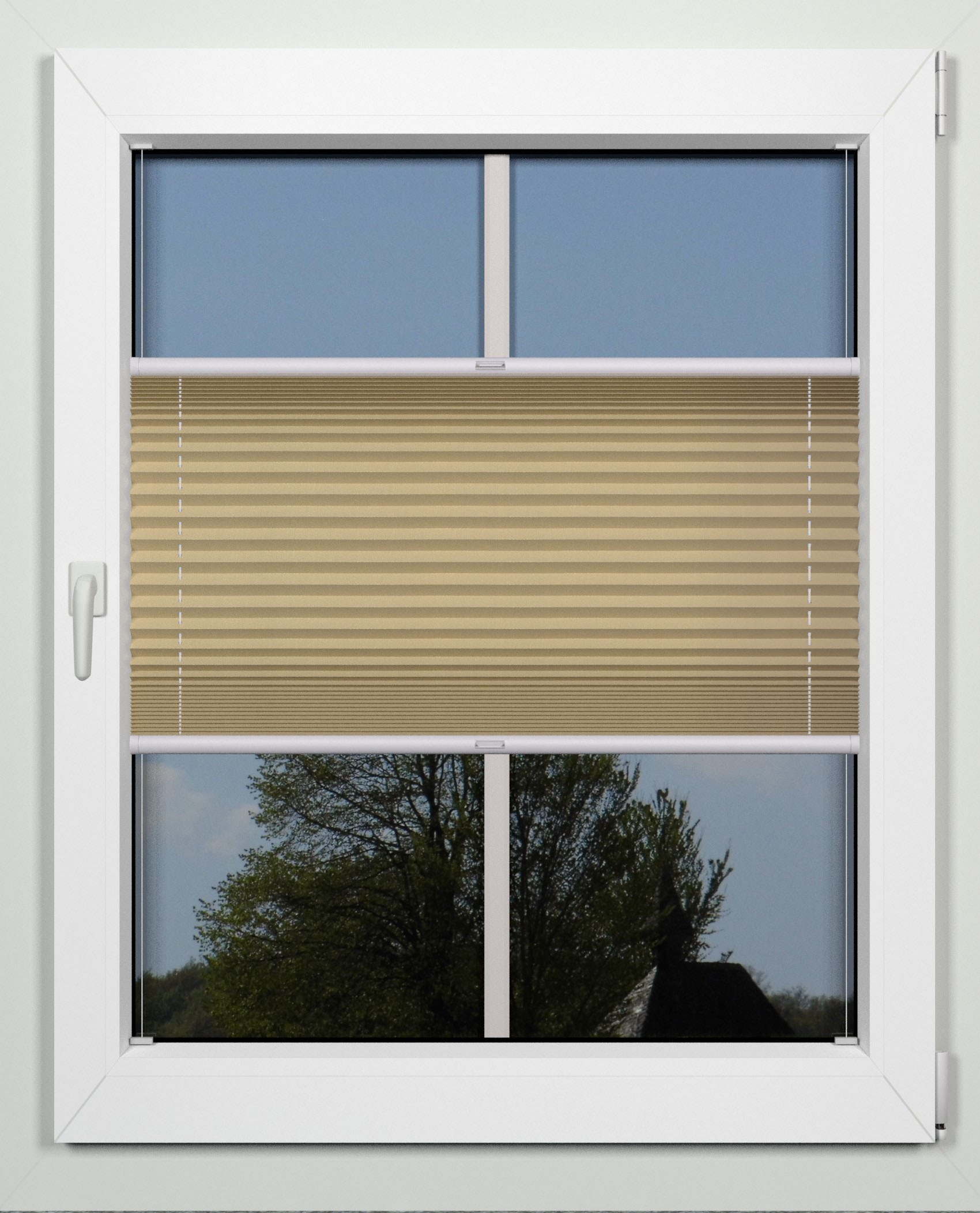 indeko Plissee Lichtschutz mit Bohren verspannt nach Maß günstig online kaufen