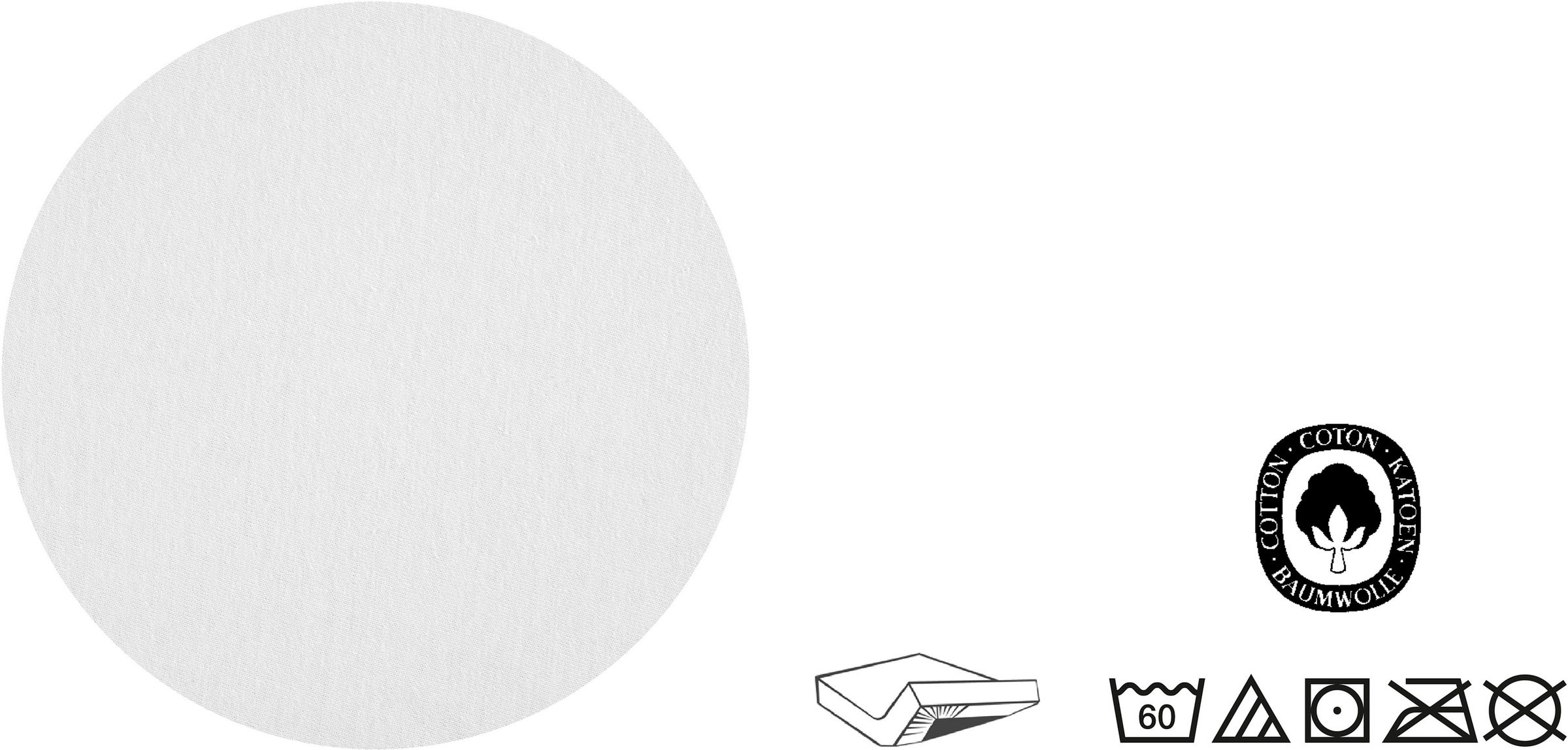 Castell - Markenbettwäsche Spannbettlaken »Jersey in Gr. 90x200, 140x200 oder 180x200 cm« aus Baumwolle, für Matratzen bis 22 cm Höhe, Bettlaken, Spannbetttuch