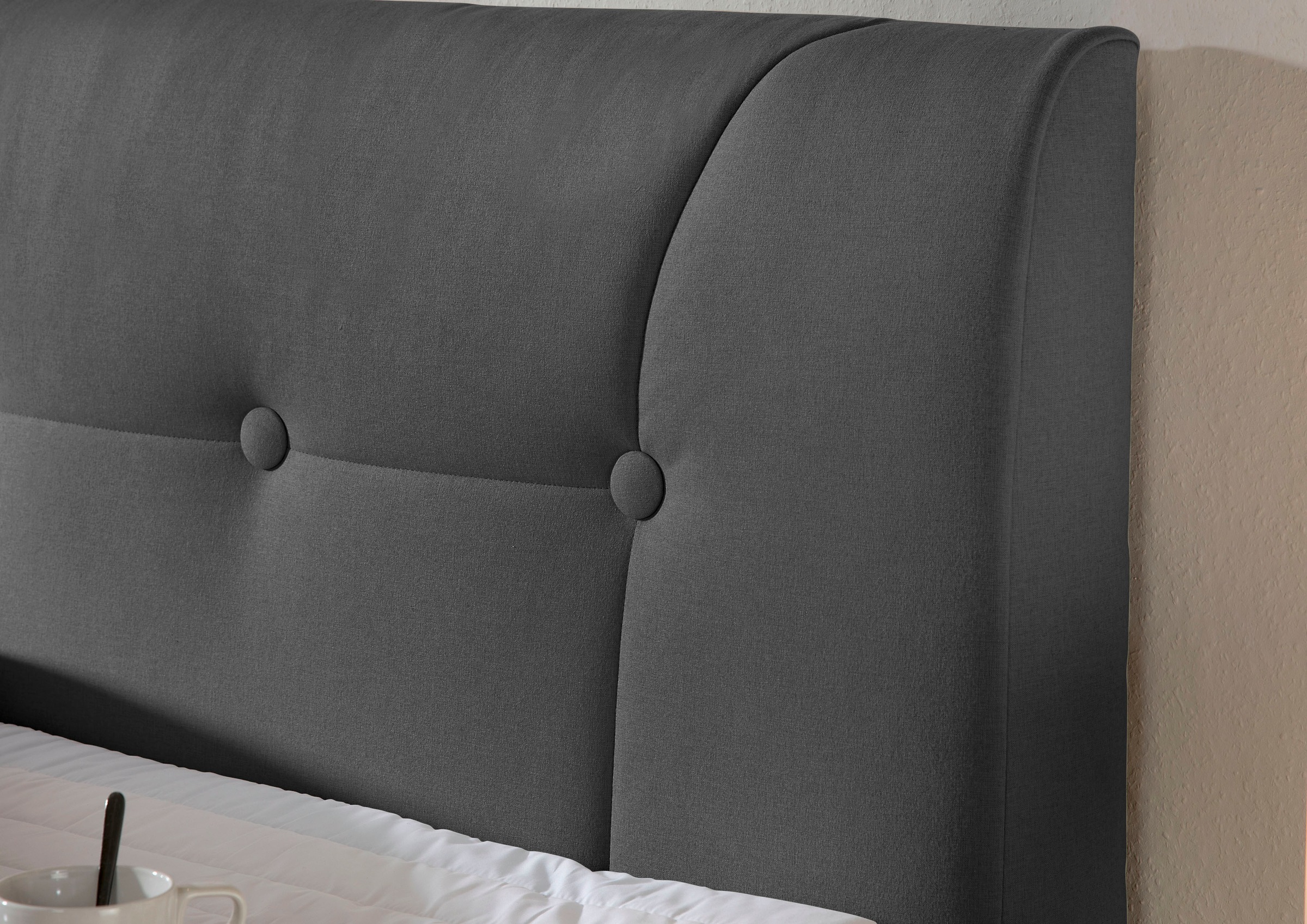 Home affaire Boxspringbett "Calloway" inkl. Topper, XXL-Ausführung, in 4 Fa günstig online kaufen