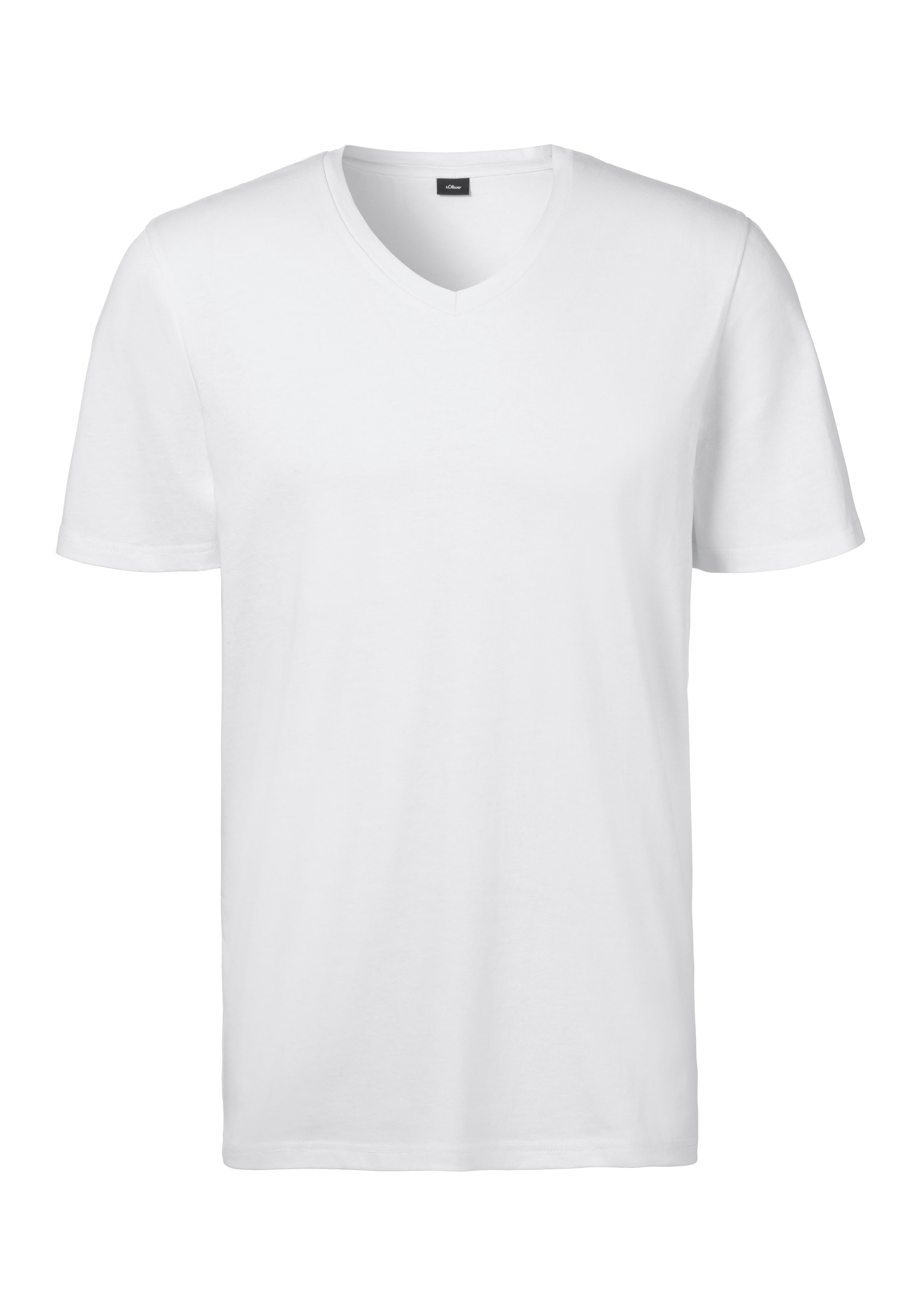 s.Oliver T-Shirt, (Packung, 2 tlg.), klassisches Unterziehshirt