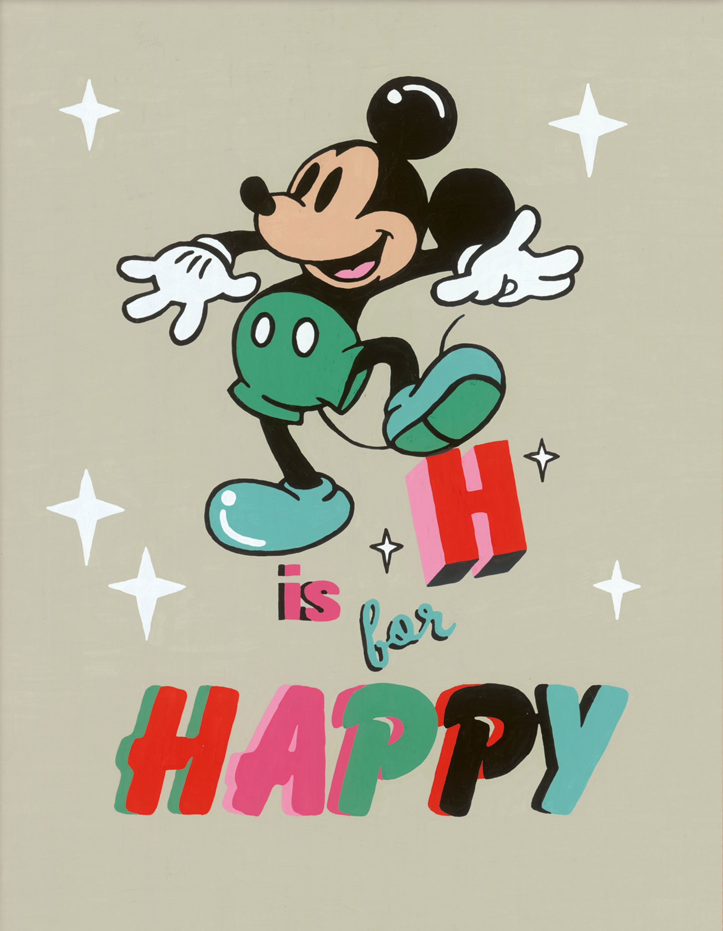 Ravensburger Malen nach Zahlen »CreArt, Disney Mickey Mouse, H is for happy«, Made in Europe