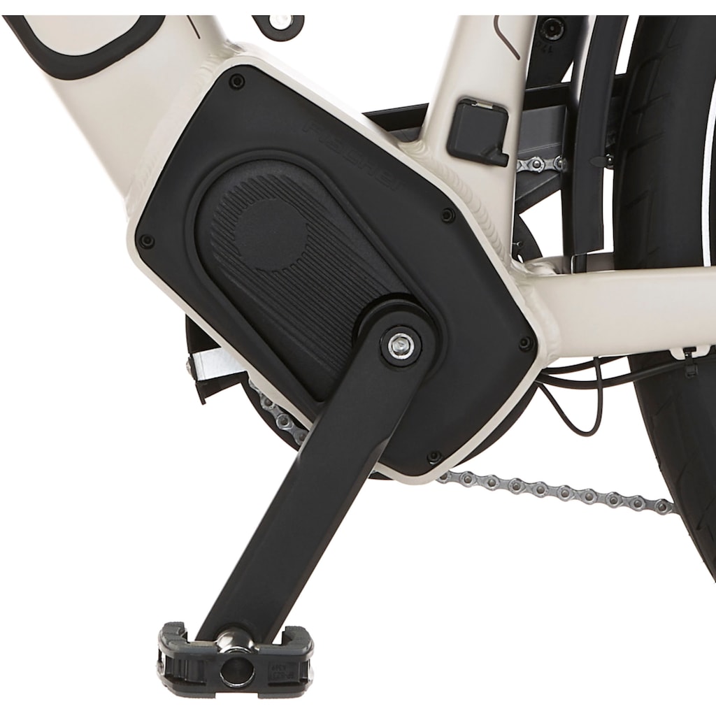 FISCHER Fahrrad E-Bike »VIATOR 7.0i Herren 55«, 10 Gang, Shimano, Deore, Mittelmotor 250 W, (mit Akku-Ladegerät-mit Werkzeug-mit Faltschloss)