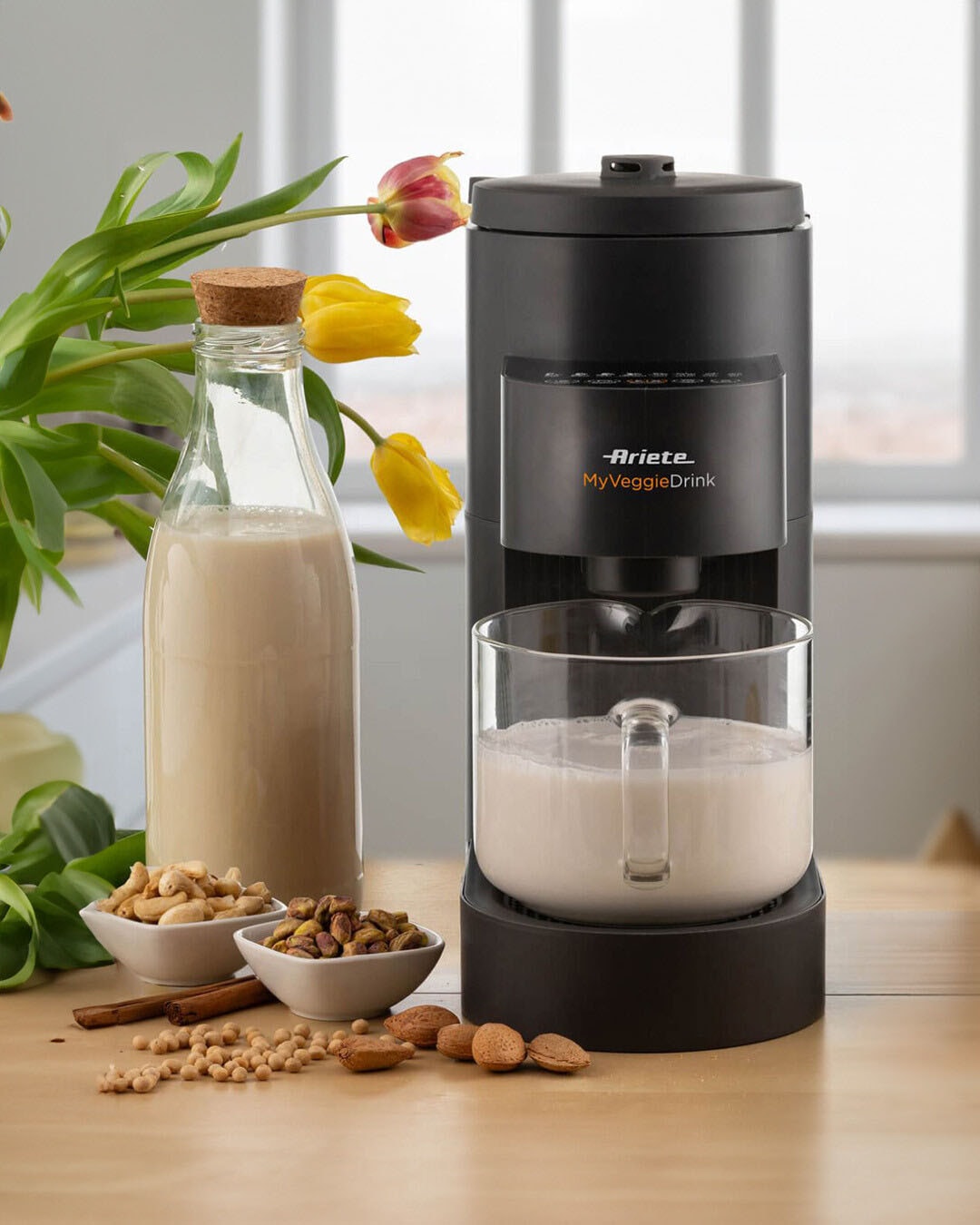 Ariete Entsafter »My VeggieDrink« 1200 W Pflanzenmilch-, Milchshake-Zubereiter und Entsafter in Einem, 1,5 L