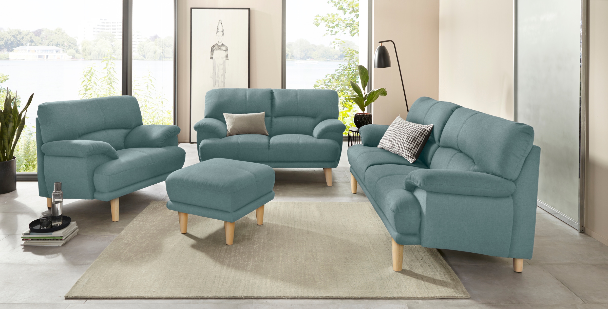 TRENDMANUFAKTUR Fußhocker »Cecilia«