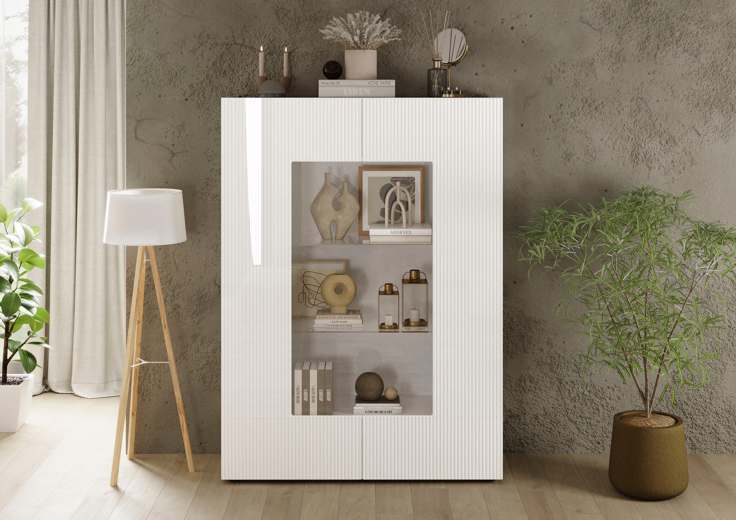 INOSIGN Vitrine »RIO, Höhe 166 cm, Hochschrank mit 2 Türen, Anrichte, Stand günstig online kaufen