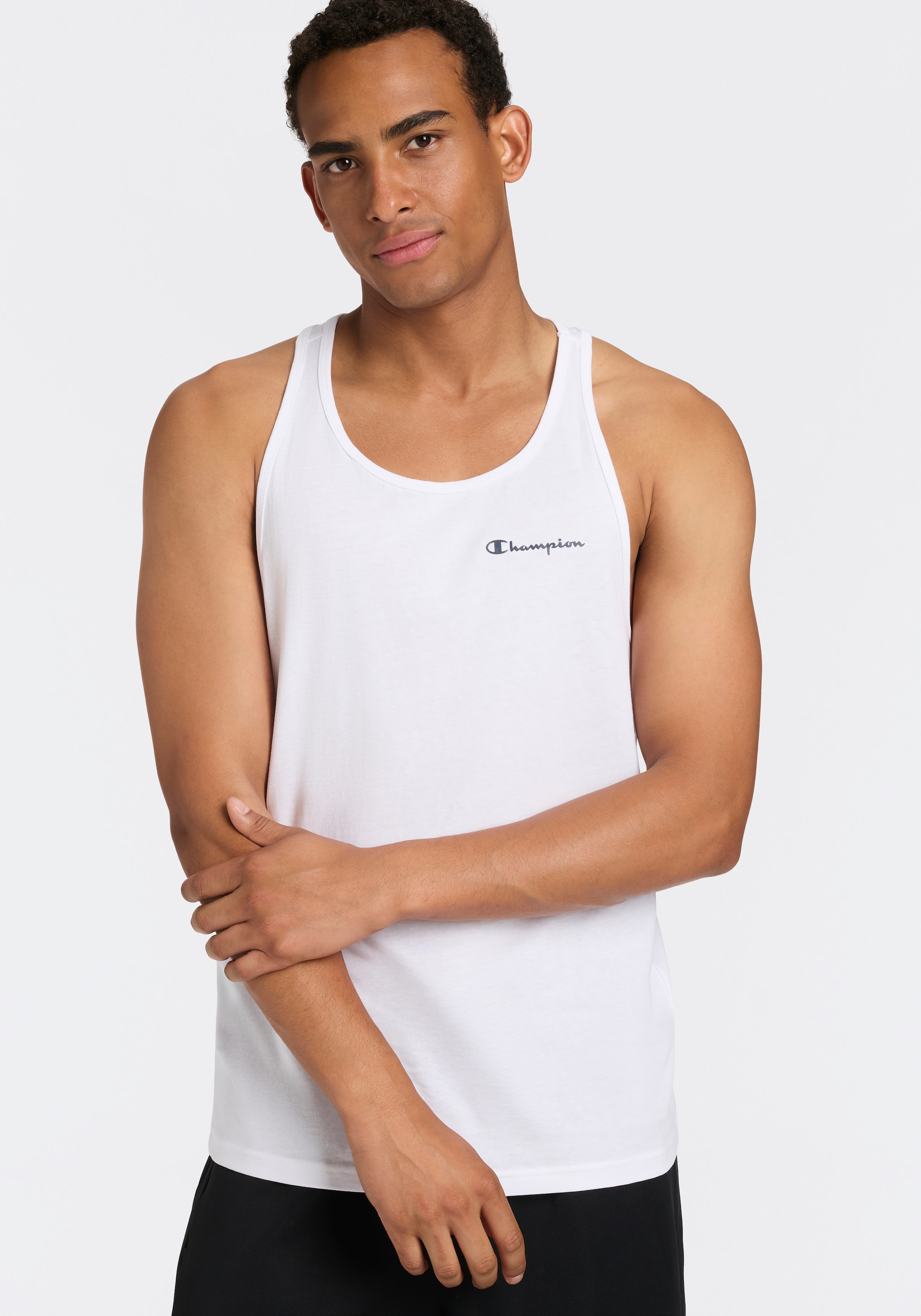 Champion Tanktop Packung, 2 Stk. im 2er-Pack, mit Rundhalsausschnitt, sportlicher Stil, aus Baumwolle