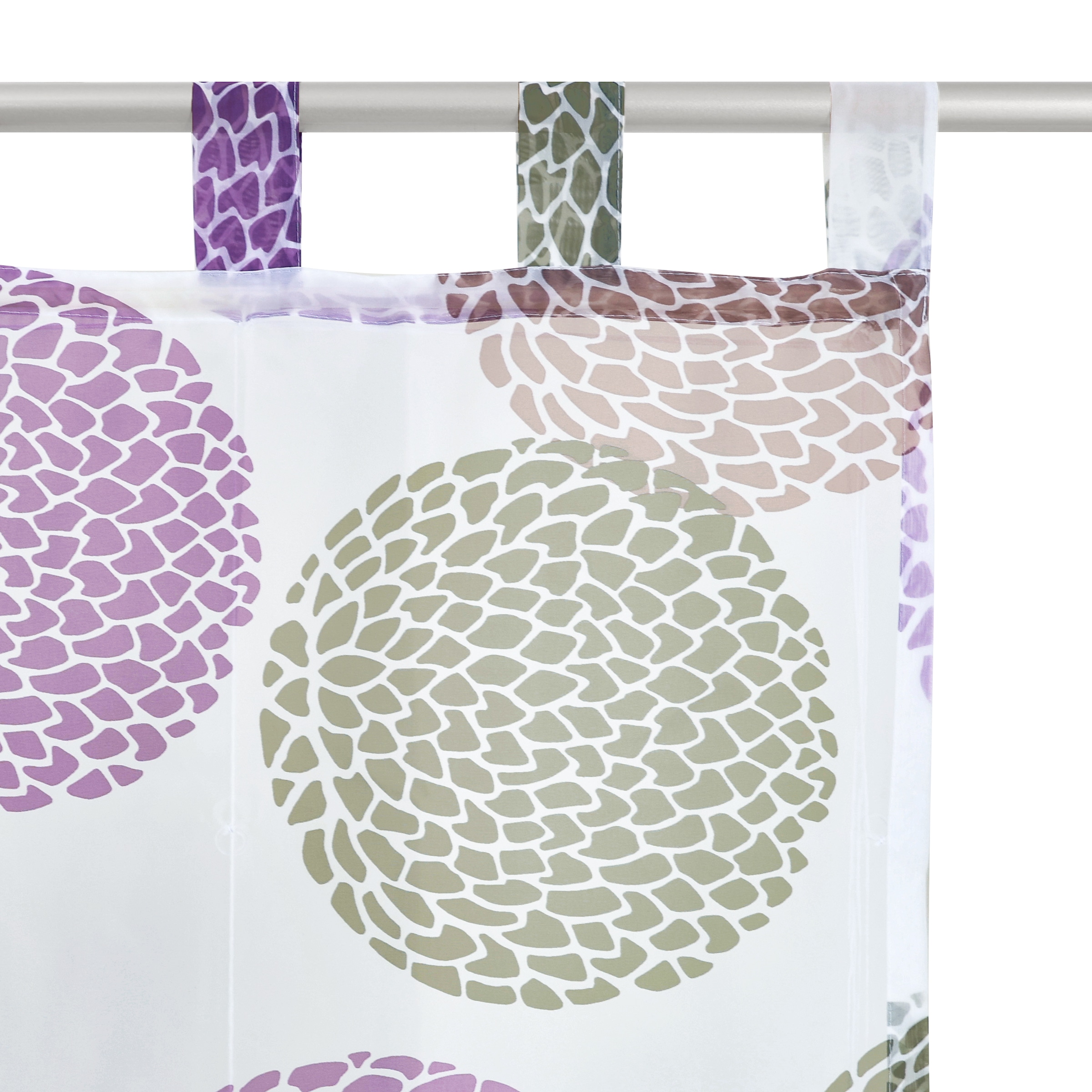 my home Raffrollo »Belem«, mit Schlaufen, Transparent, Voile, Polyester