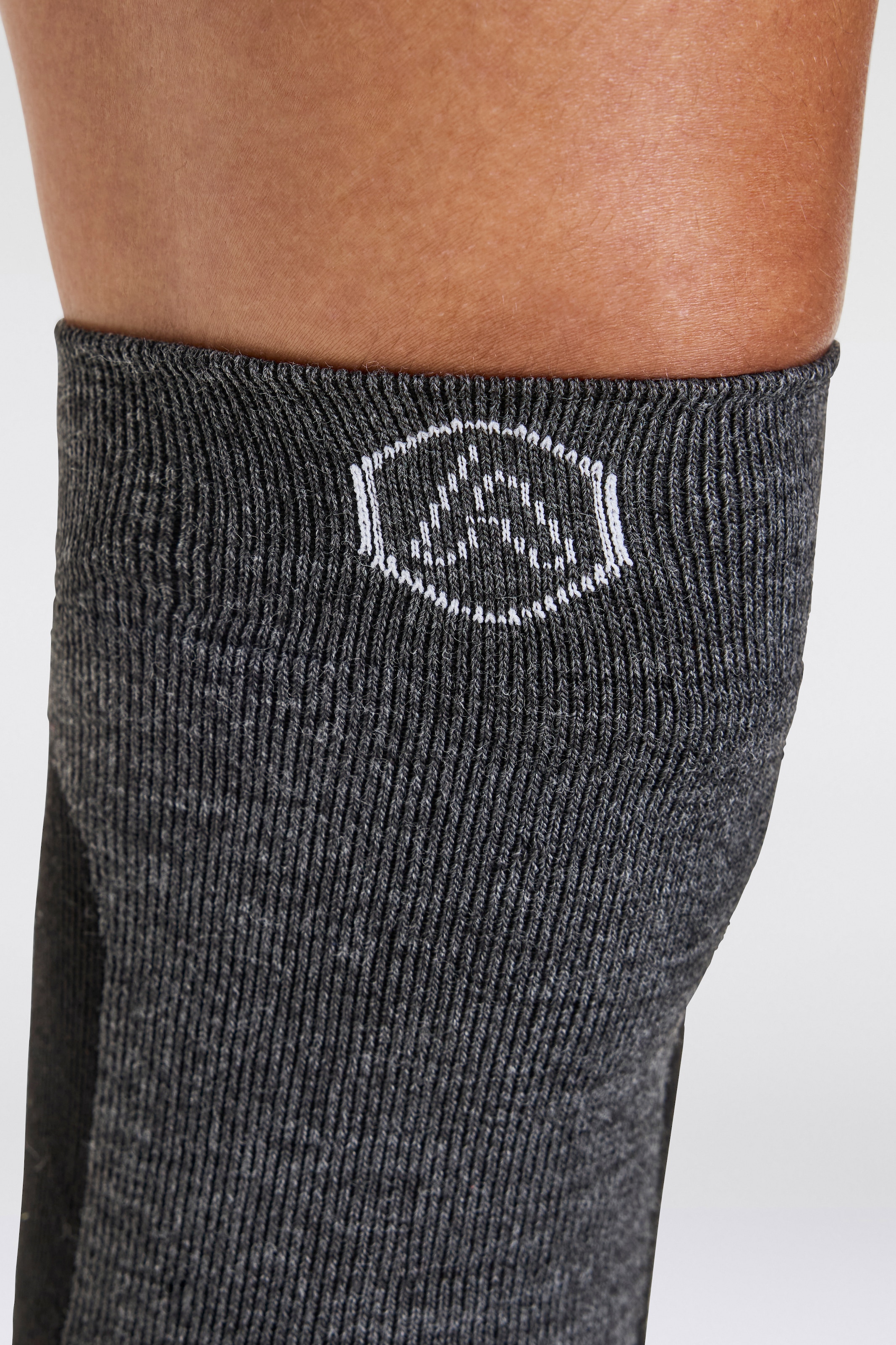 Apollo Kniestrümpfe »ADULTS SKI SOCKS DESIGN«, (2er Pack), hoch, mit Logostickerei perfekt für den Winter