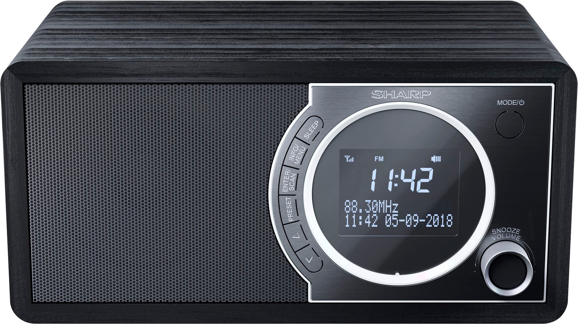 SHARP Digitalradio (DAB+) »DR-450« (Bluetooth Automatische Senderverfolgung Digitalradio (DAB+) FM-Tuner mit RDS 6 W) schwarz...