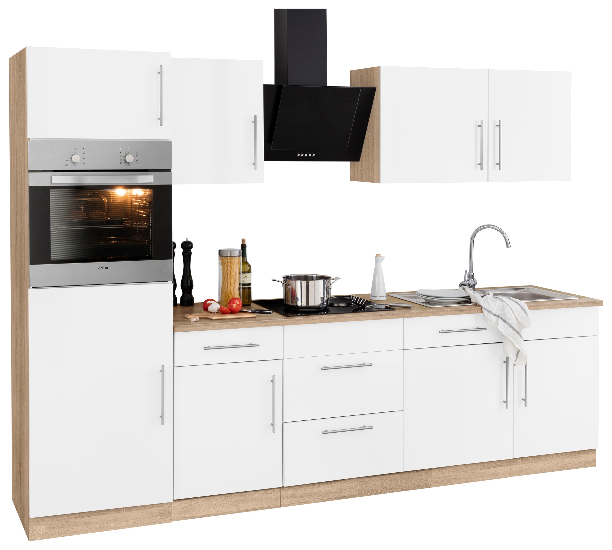 wiho Küchen Küchenzeile mit cm Rechnung Breite E-Geräten, »Cali«, auf kaufen 280