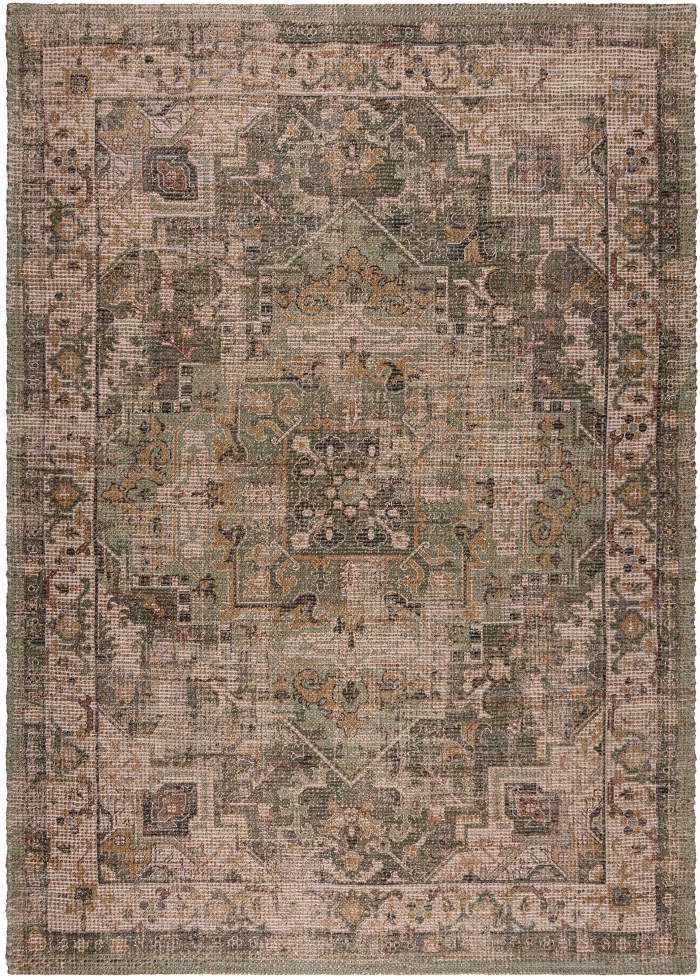 FLAIR RUGS Teppich »Selena Jute«, rechteckig, 8 mm Höhe, Vintage Jute
