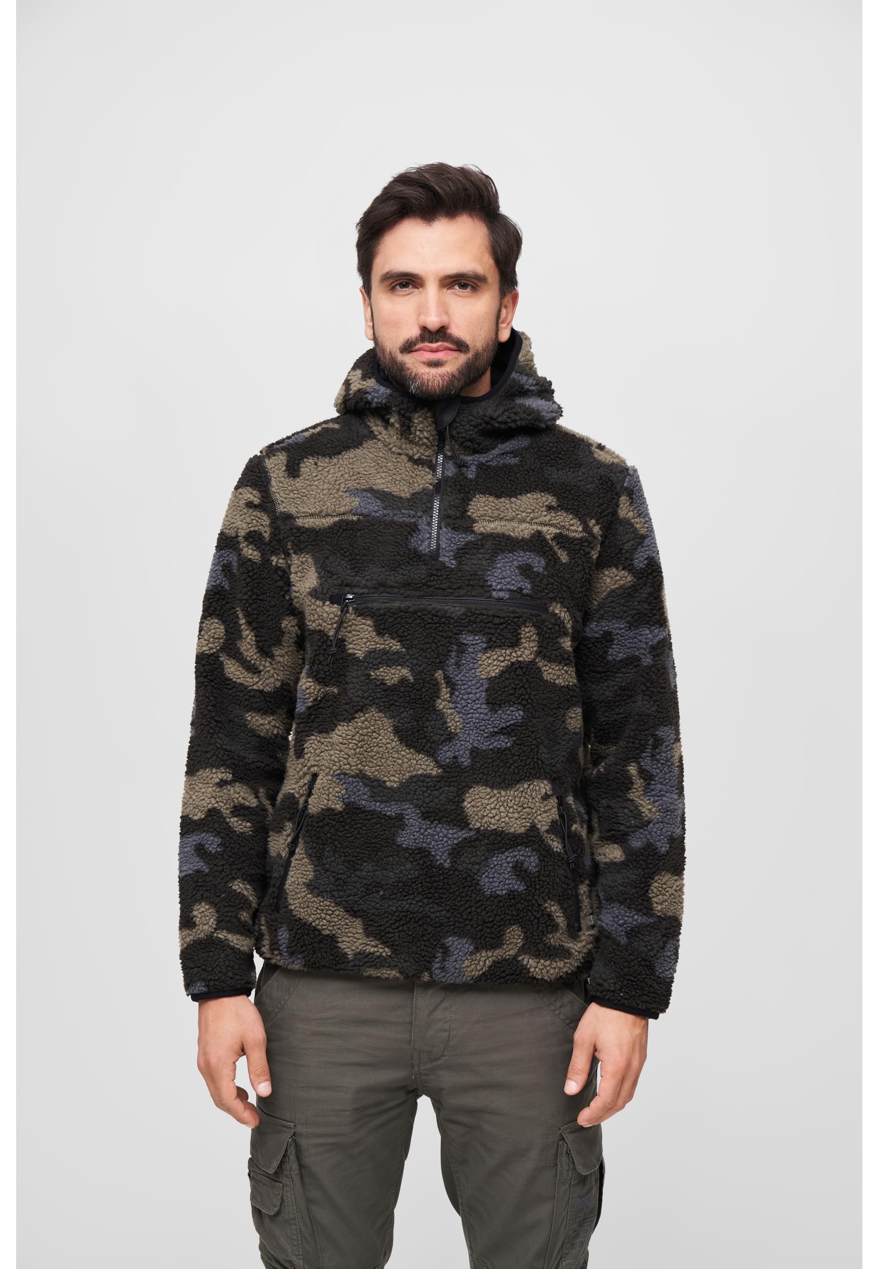 Brandit Anorak »Brandit Herren Teddyfleece Worker Pullover« 1 Stk. tlg. mit Kapuze