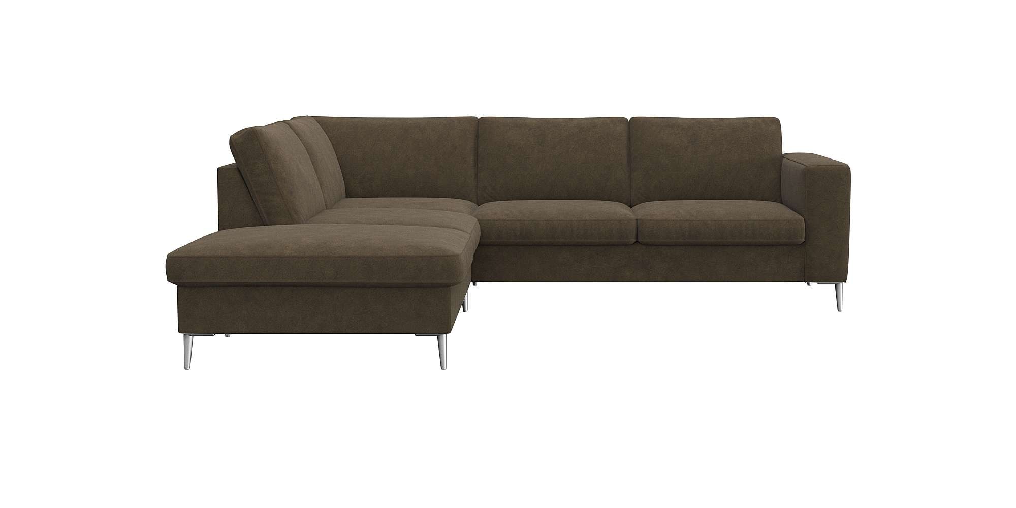 FLEXLUX Ecksofa "Fiore, super Sitzkomfort durch Kaltschaum im Sitz, L-Form" günstig online kaufen