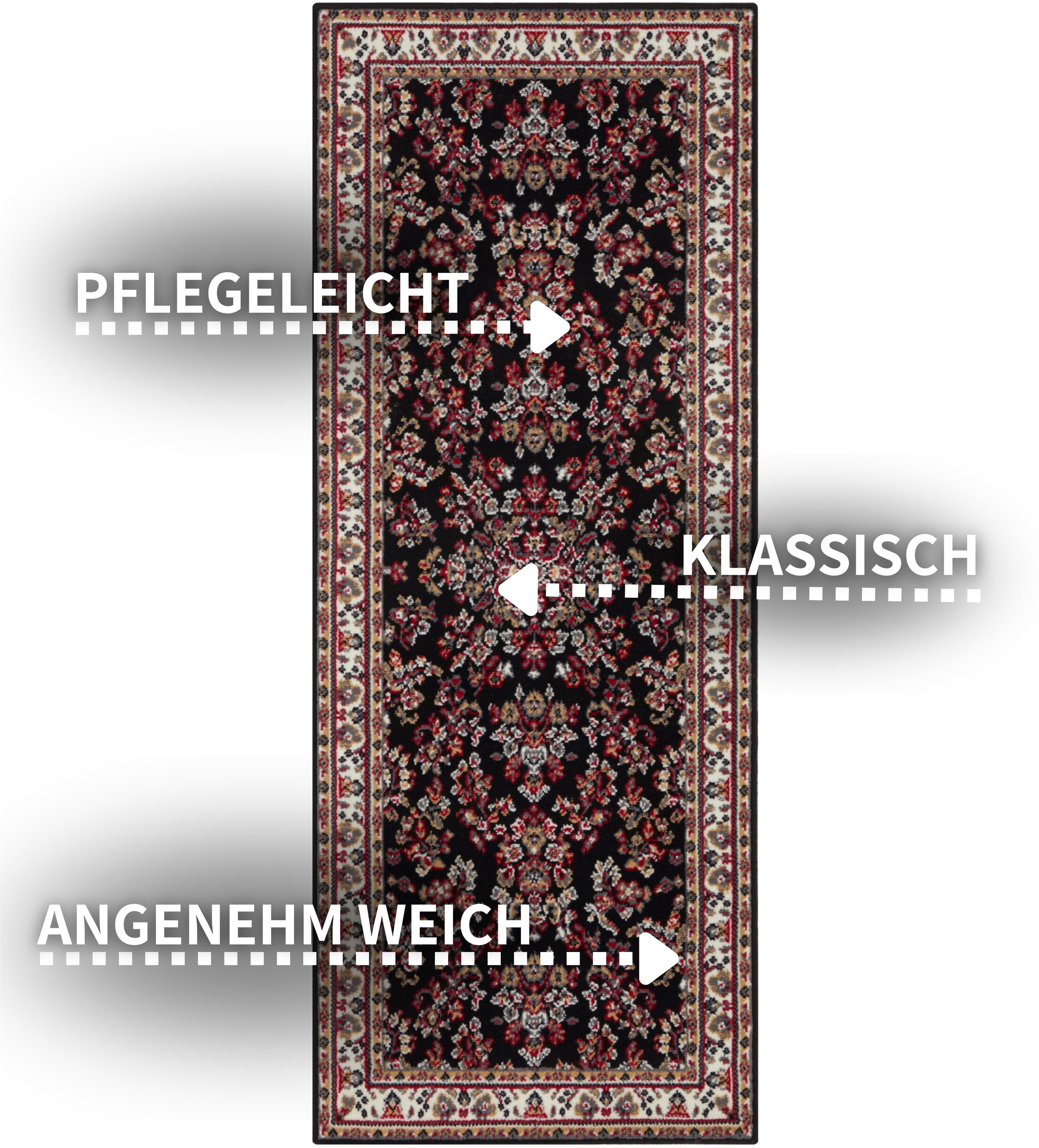 my home Teppich »Halton«, rechteckig, 8 mm Höhe, Kurzflor, Orient-Optik, mi günstig online kaufen