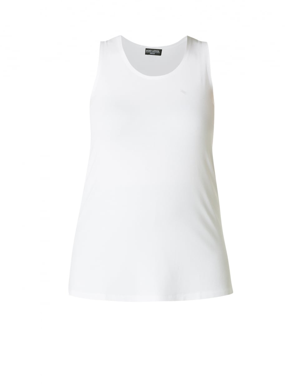 Base Level Curvy Trägertop Hüftbedeckender Schnitt mit Schlitzen am Saum