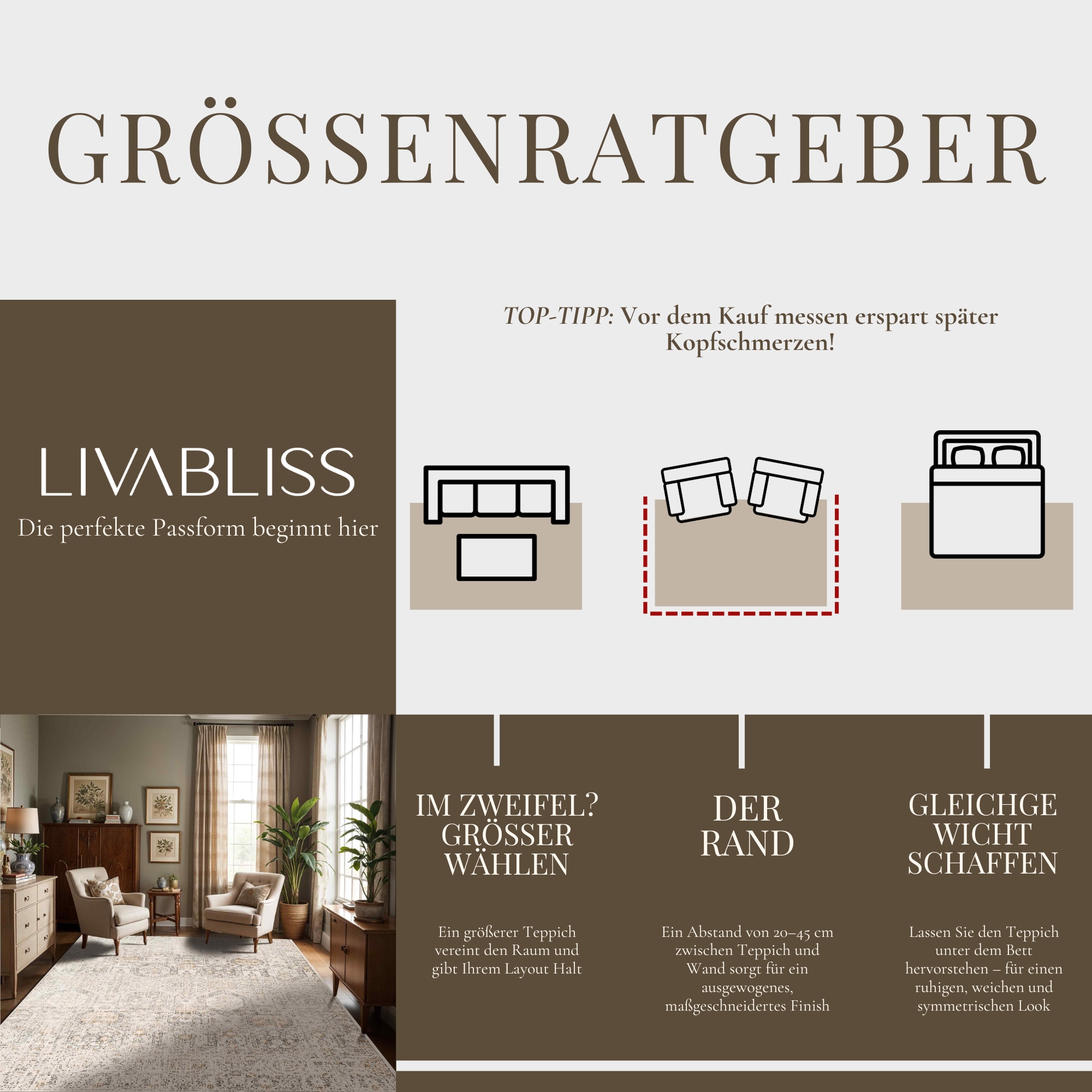 Livabliss Teppich »SYRACUSA, 275x200 cm« oval 11 mm Höhe Vintage Orientteppich, Traditional Kurzflor Boho Wohnzimmerteppich