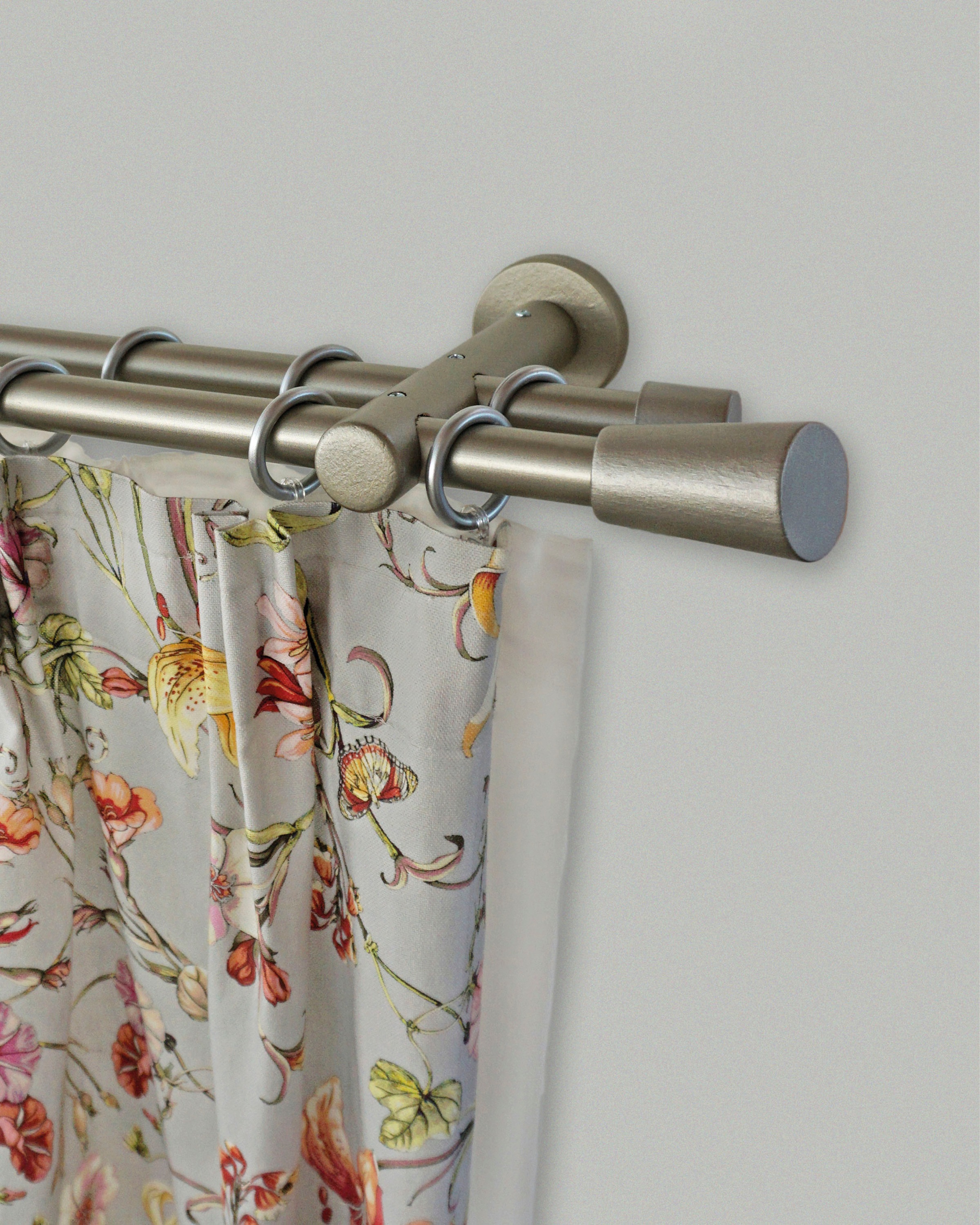 GARESA Gardinenstange »MOLIS« Ø 20 mm 2 läufig-läufig Wunschmaßlänge;Träger günstig online kaufen