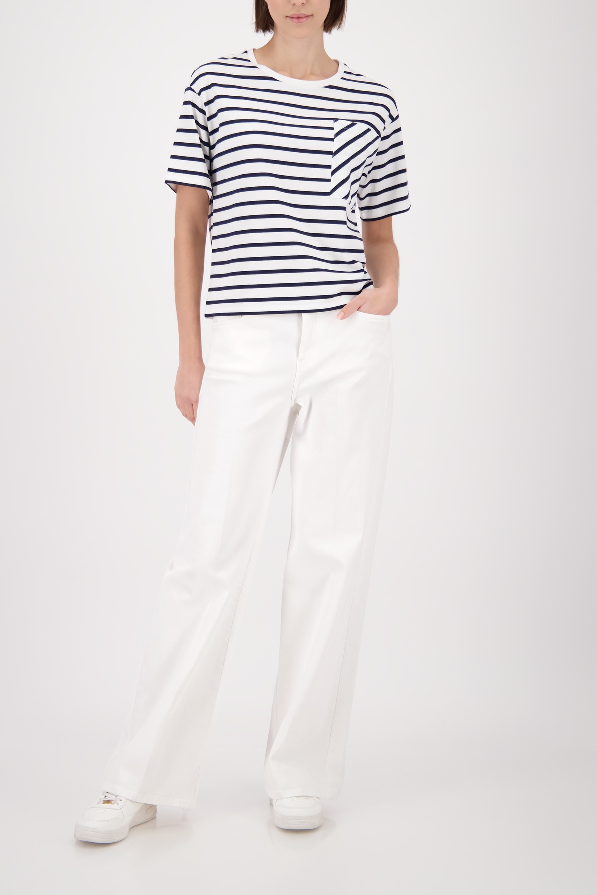 Monari T-Shirt Regular fit mit Rundhalsausschnitt