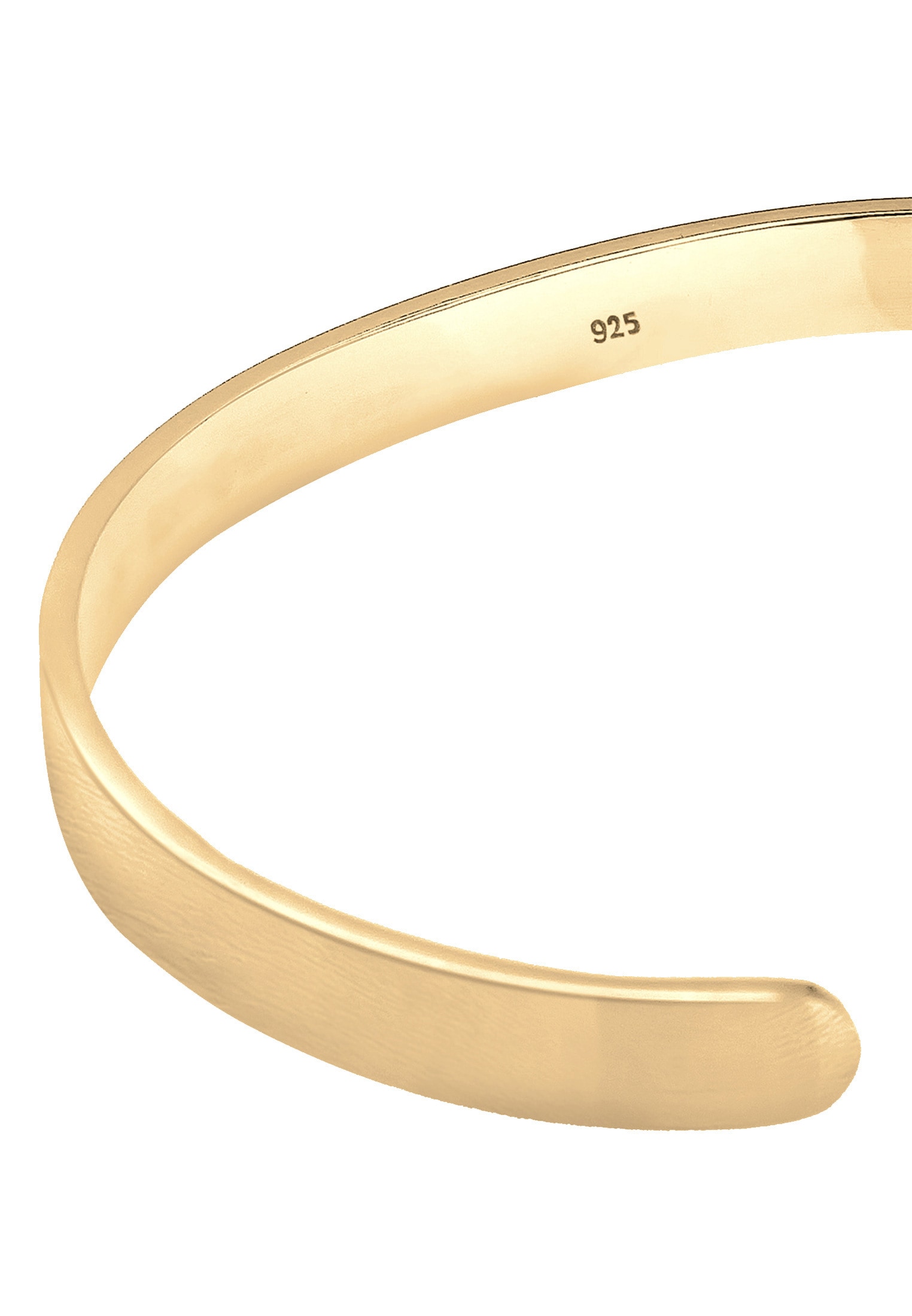 Kuzzoi Armband »Herren Basic Bangle Matt 925 Silber«