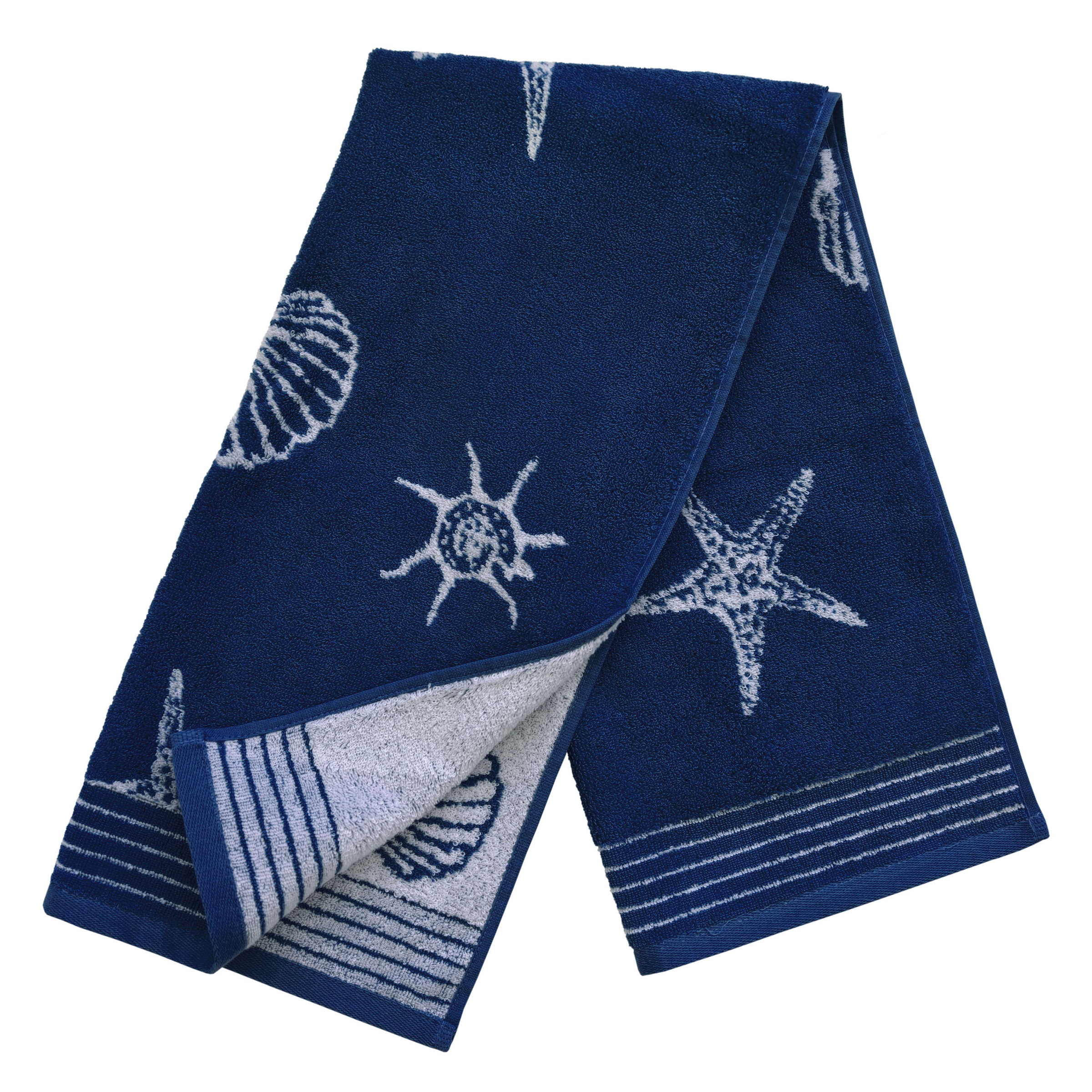 Dyckhoff Handtuch Set »Seashell«, Set, 3 tlg., Walkfrottee, mit Muschelmuster; 2 Handtücher (50x100cm), 1 Duschtuch (70x140cm)